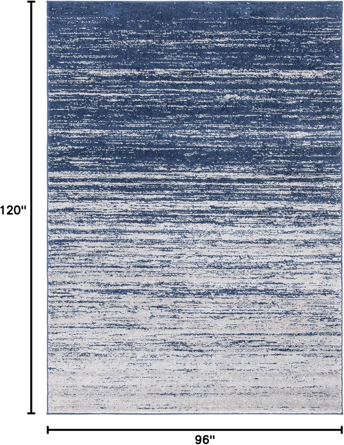 image:imageSAFAVIEH Area Rug 9x12 Adirondack Collection Large Navy amp Grey Modern Ombre Design Non Shedding amp Easy to Clean Ideal for Living Room Bedroom Office Dining Space ADR113ENavyGrey