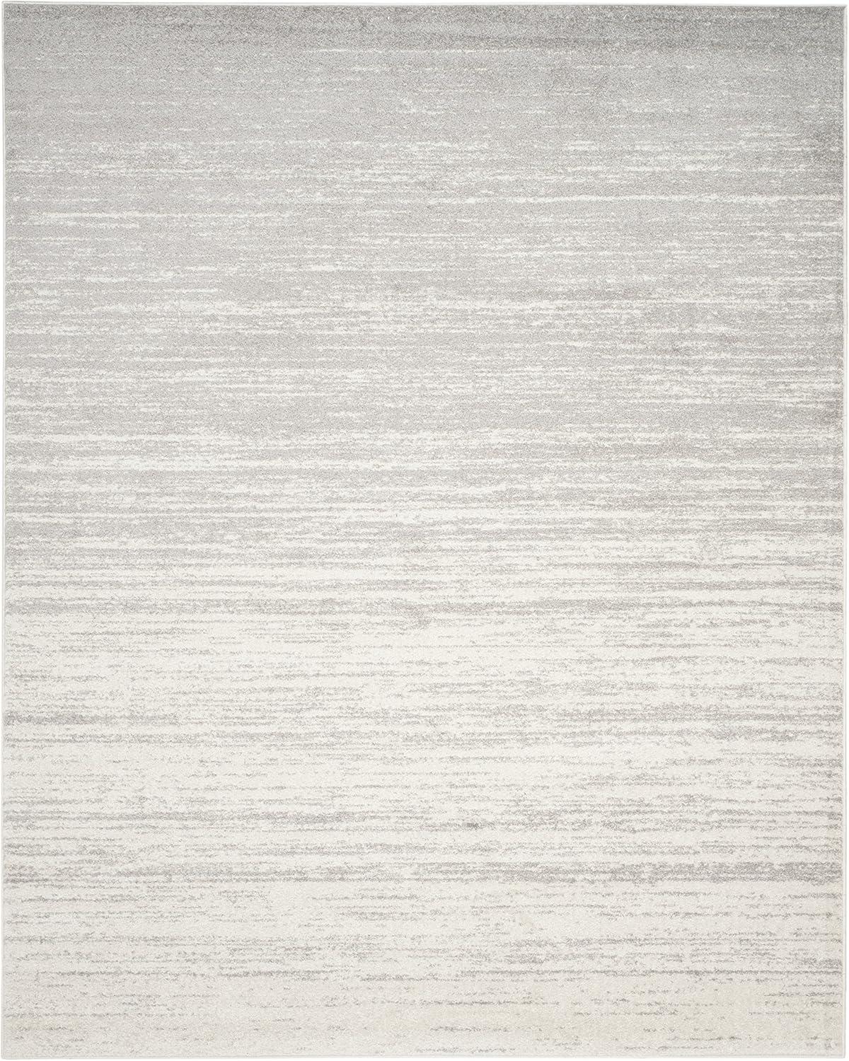 image:imageSAFAVIEH Area Rug 9x12 Adirondack Collection Large Navy amp Grey Modern Ombre Design Non Shedding amp Easy to Clean Ideal for Living Room Bedroom Office Dining Space ADR113EIvorySilver