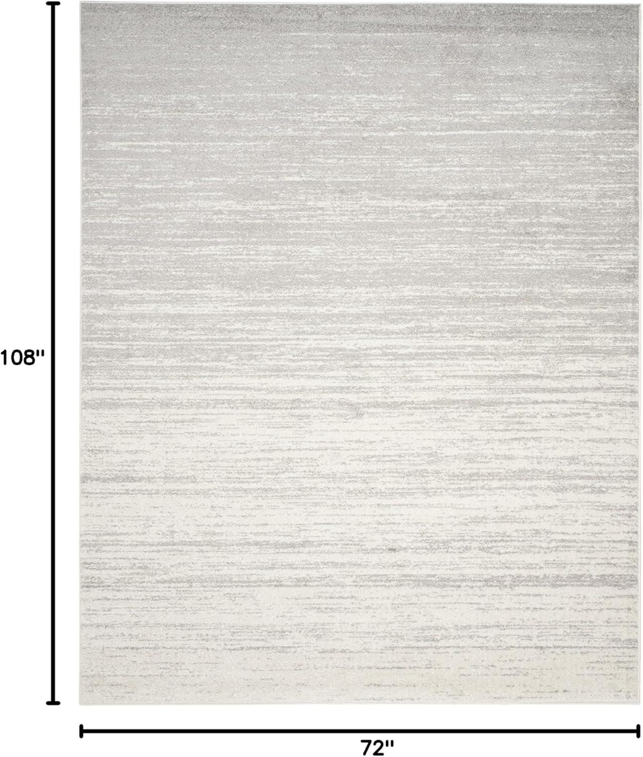 image:imageSAFAVIEH Area Rug 9x12 Adirondack Collection Large Navy amp Grey Modern Ombre Design Non Shedding amp Easy to Clean Ideal for Living Room Bedroom Office Dining Space ADR113EIvorySilver