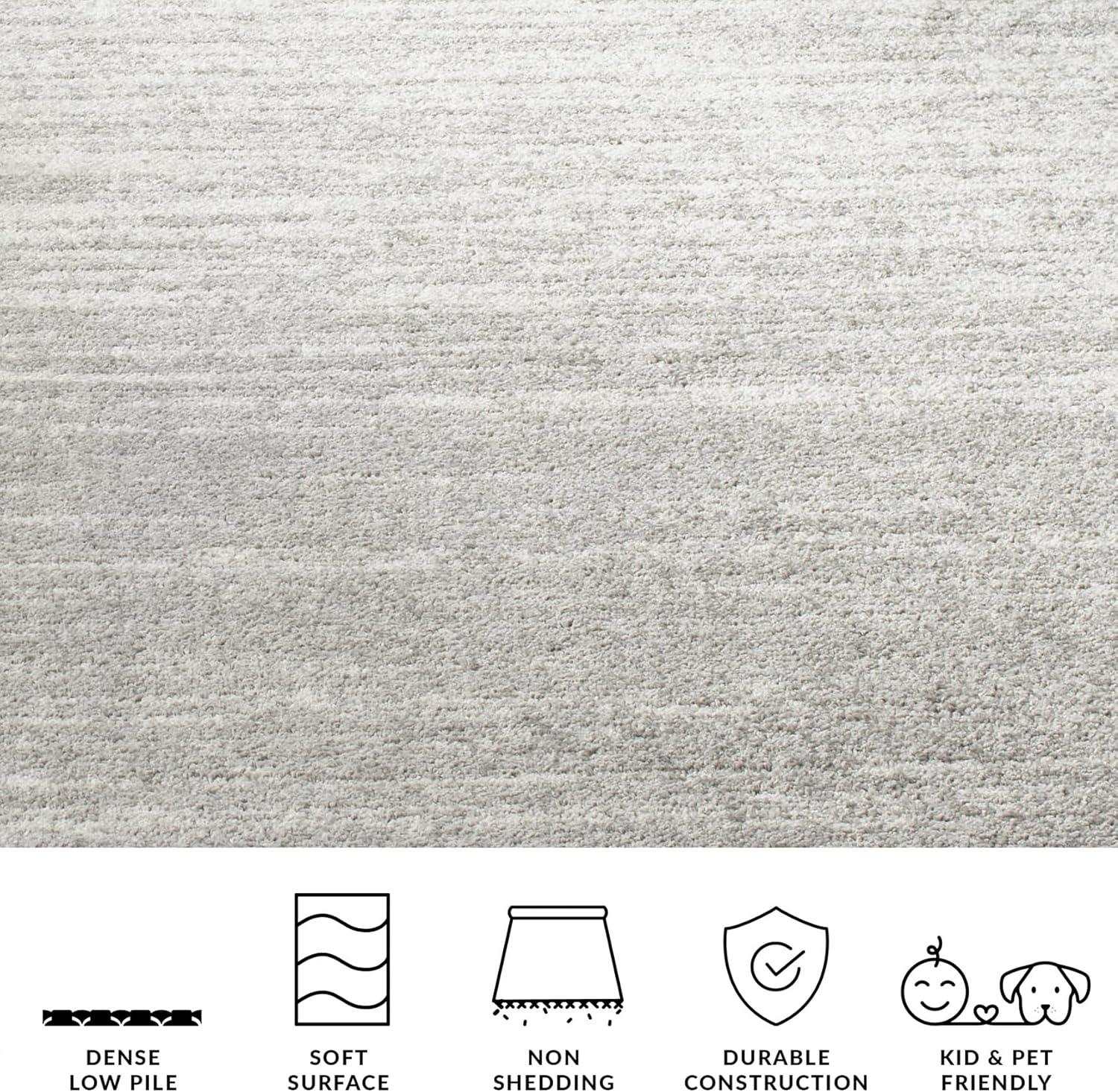 image:imageSAFAVIEH Area Rug 9x12 Adirondack Collection Large Navy amp Grey Modern Ombre Design Non Shedding amp Easy to Clean Ideal for Living Room Bedroom Office Dining Space ADR113ELight GreyGrey