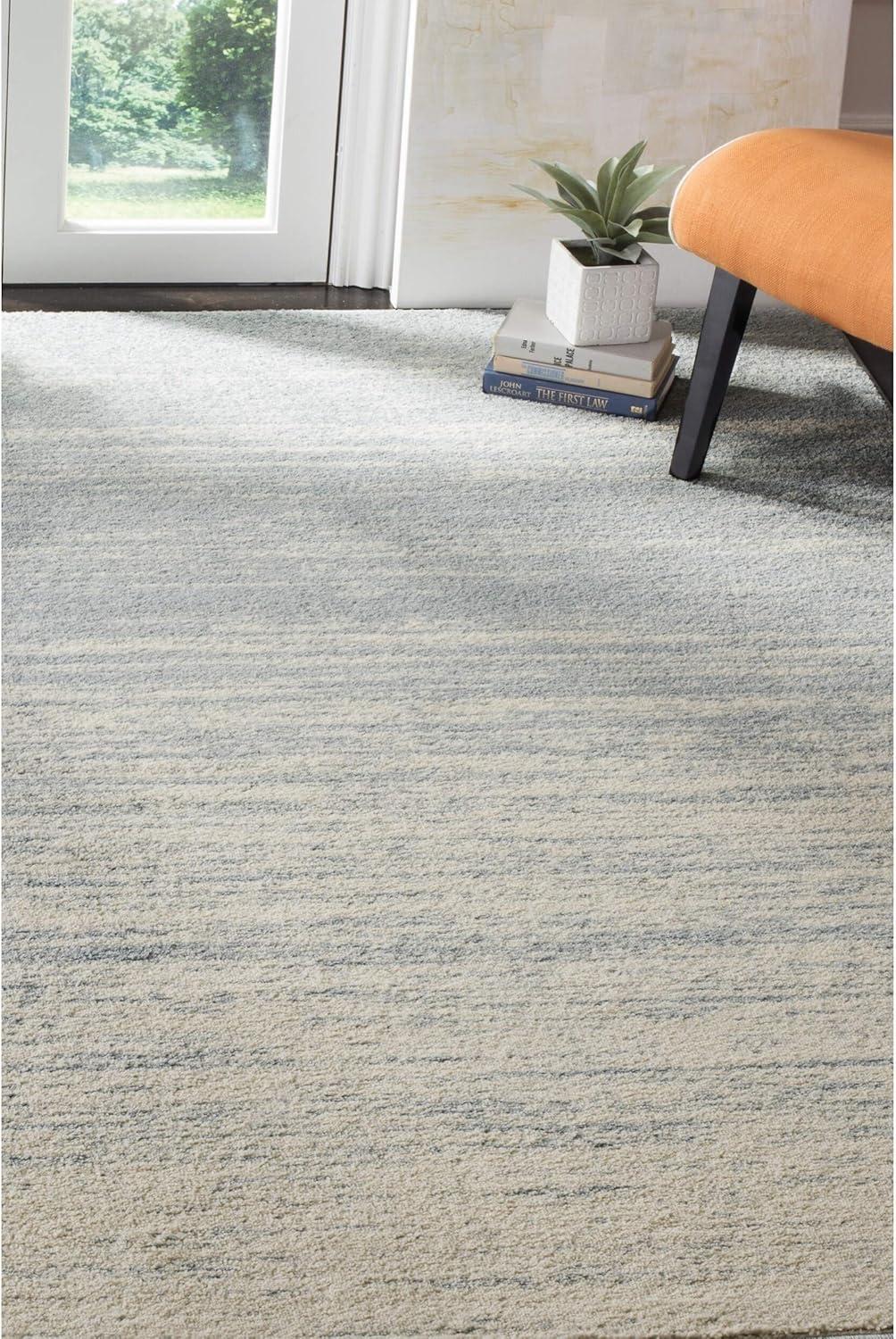 image:imageSAFAVIEH Area Rug 9x12 Adirondack Collection Large Navy amp Grey Modern Ombre Design Non Shedding amp Easy to Clean Ideal for Living Room Bedroom Office Dining Space ADR113ESlateCream