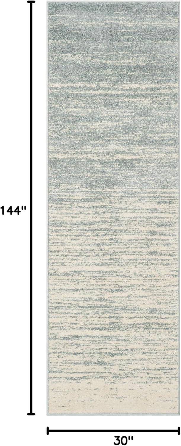 image:imageSAFAVIEH Area Rug 9x12 Adirondack Collection Large Navy amp Grey Modern Ombre Design Non Shedding amp Easy to Clean Ideal for Living Room Bedroom Office Dining Space ADR113ESlateCream