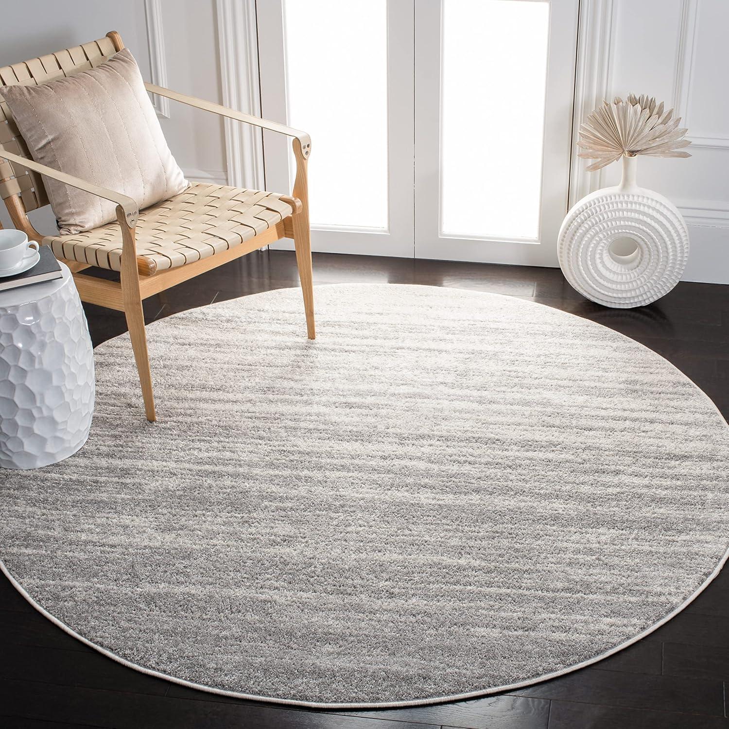 image:imageSAFAVIEH Area Rug 9x12 Adirondack Collection Large Navy amp Grey Modern Ombre Design Non Shedding amp Easy to Clean Ideal for Living Room Bedroom Office Dining Space ADR113EIvorySilver
