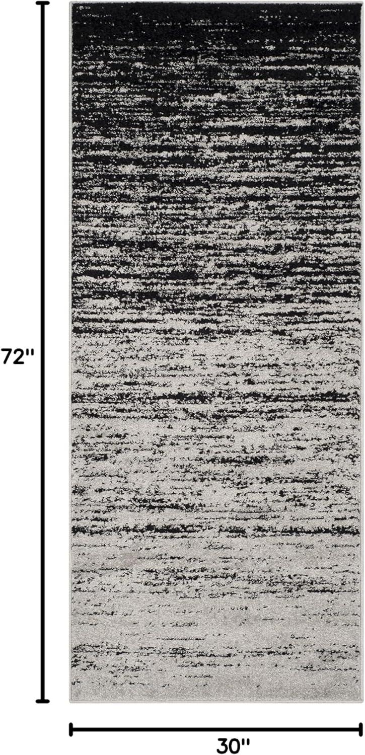image:imageSAFAVIEH Area Rug 9x12 Adirondack Collection Large Navy amp Grey Modern Ombre Design Non Shedding amp Easy to Clean Ideal for Living Room Bedroom Office Dining Space ADR113ESilverBlack