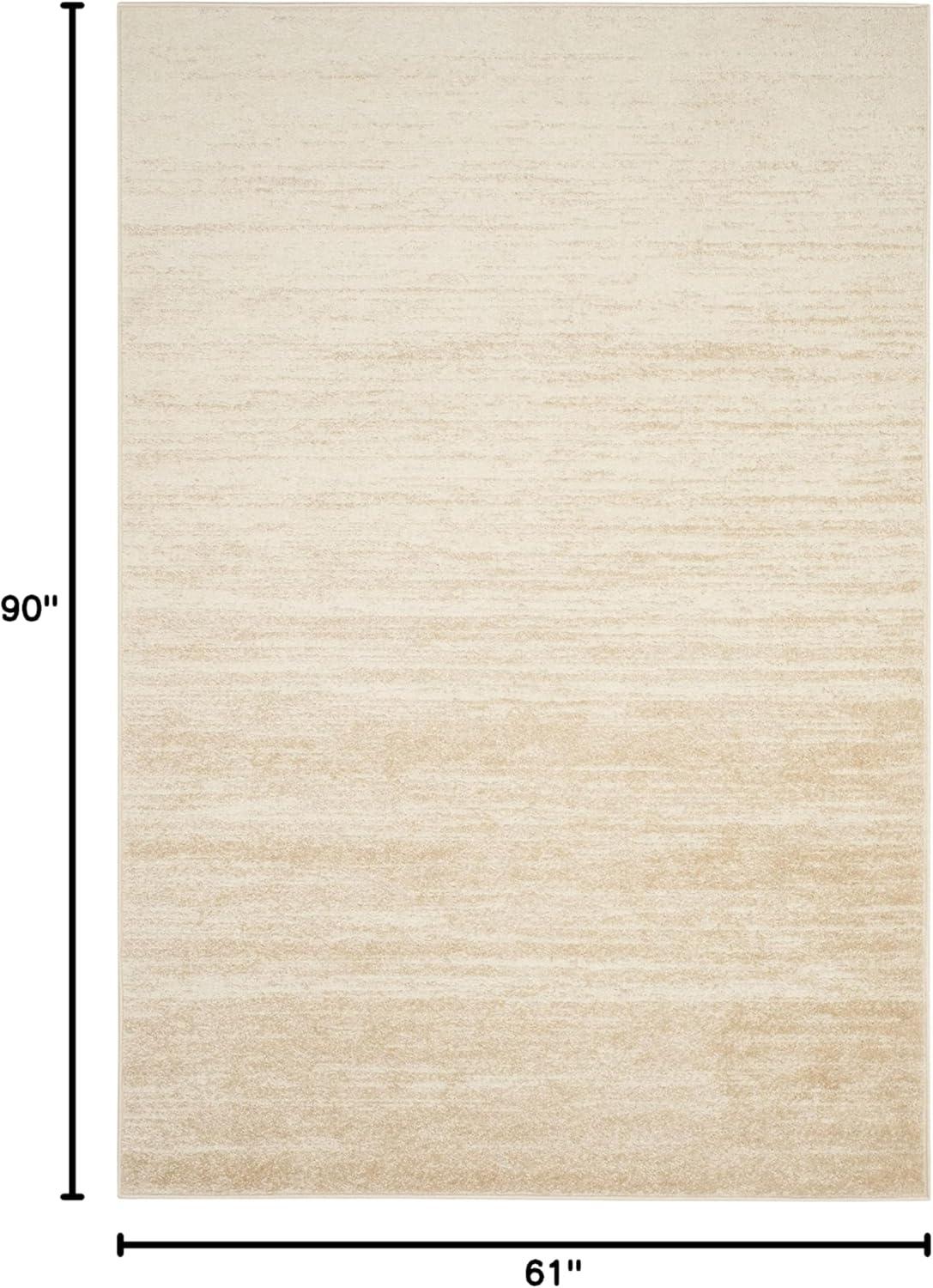 image:imageSAFAVIEH Area Rug 9x12 Adirondack Collection Large Navy amp Grey Modern Ombre Design Non Shedding amp Easy to Clean Ideal for Living Room Bedroom Office Dining Space ADR113EChampagneCream