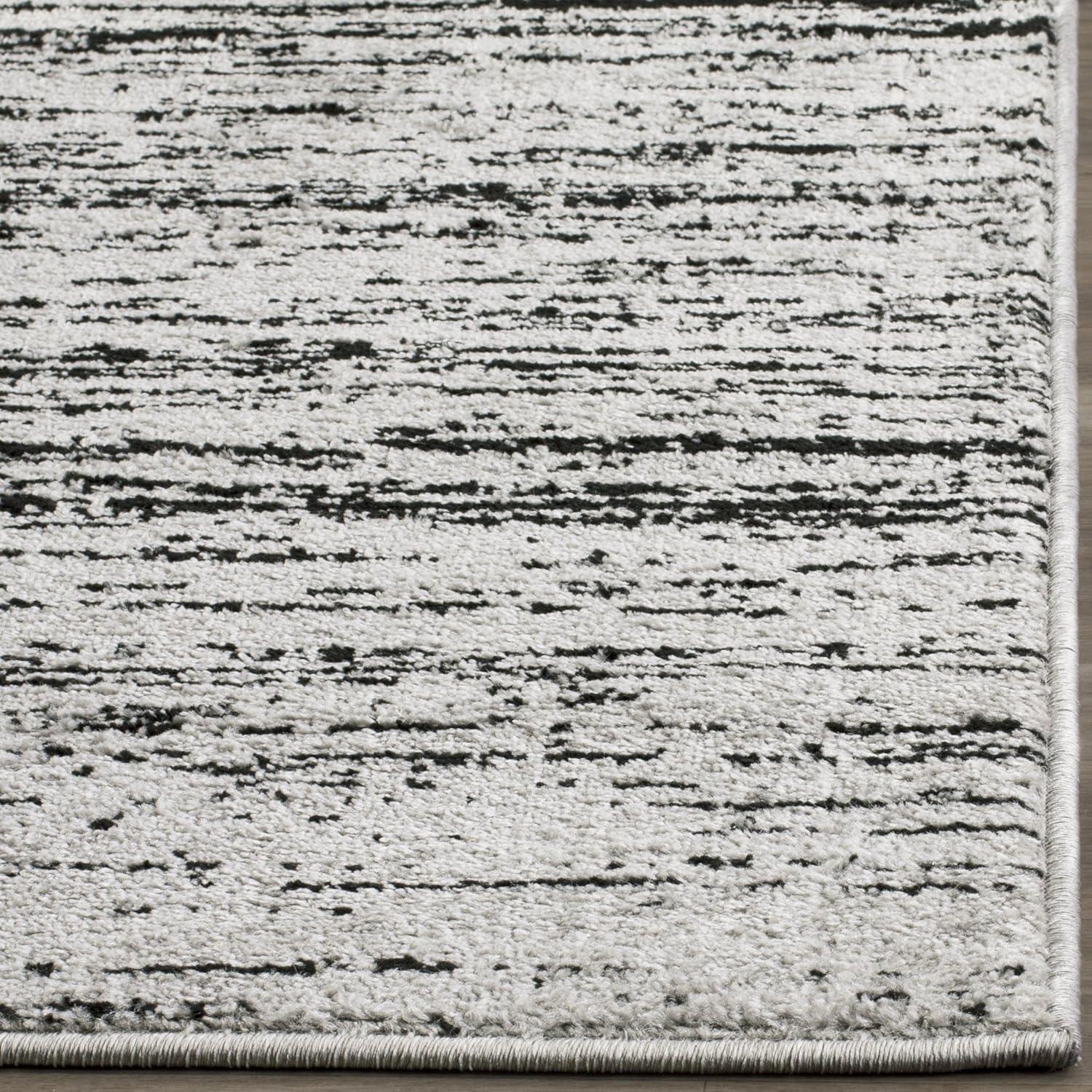 image:imageSAFAVIEH Area Rug 9x12 Adirondack Collection Large Navy amp Grey Modern Ombre Design Non Shedding amp Easy to Clean Ideal for Living Room Bedroom Office Dining Space ADR113ESilverBlack