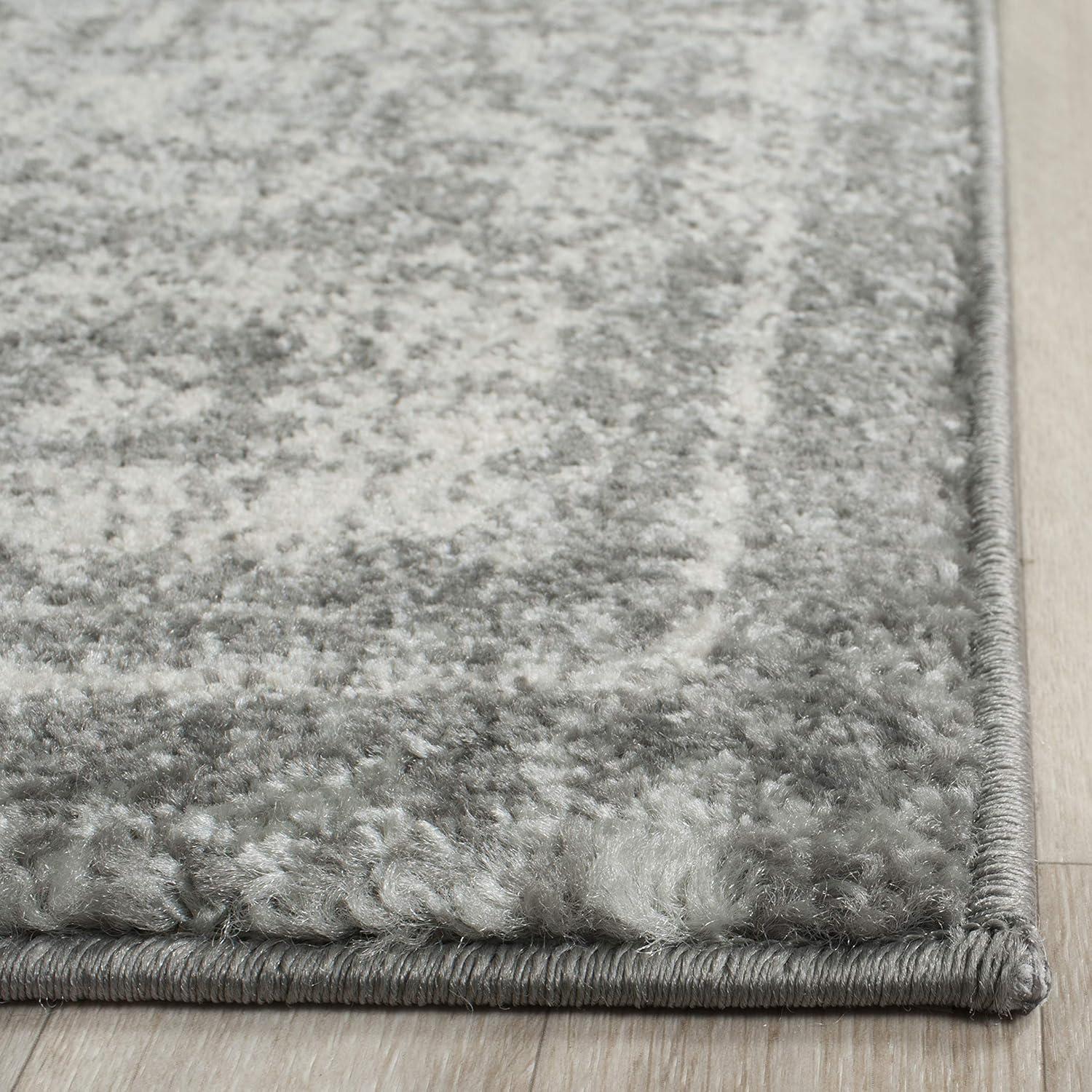 image:imageSAFAVIEH Evoke Collection 8 x 10 Charcoal Ivory EVK270K Shabby Chic Distressed NonShedding Living Room Bedroom Dining Home Office Area RugGreyIvory