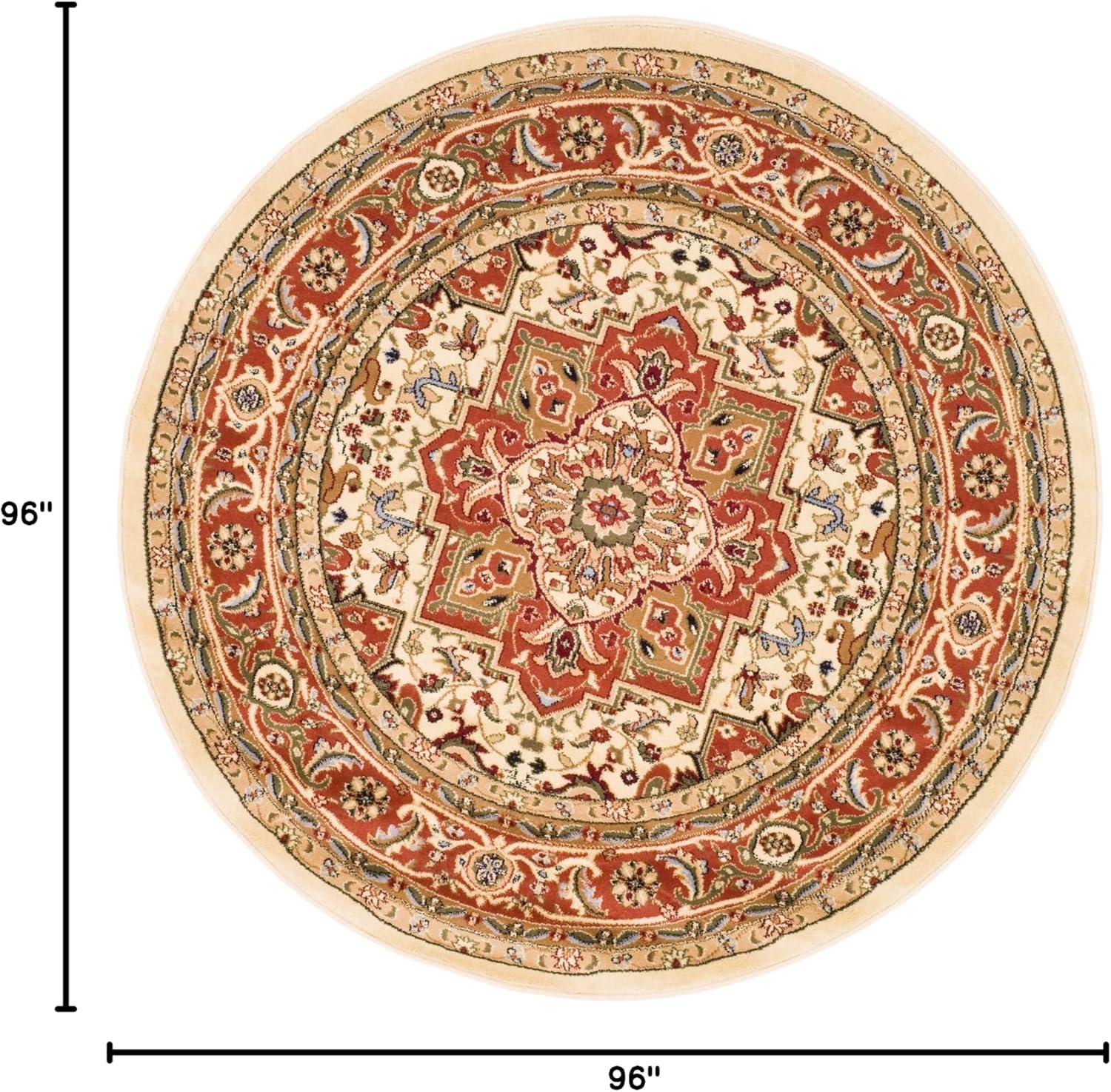image:imageSAFAVIEH Lyndhurst Collection Area Rug 8 x 11 Ivory amp Red Traditional Oriental Design NonShedding amp Easy Care Ideal for High Traffic Areas in Living Room Bedroom LNH330AIvoryRust