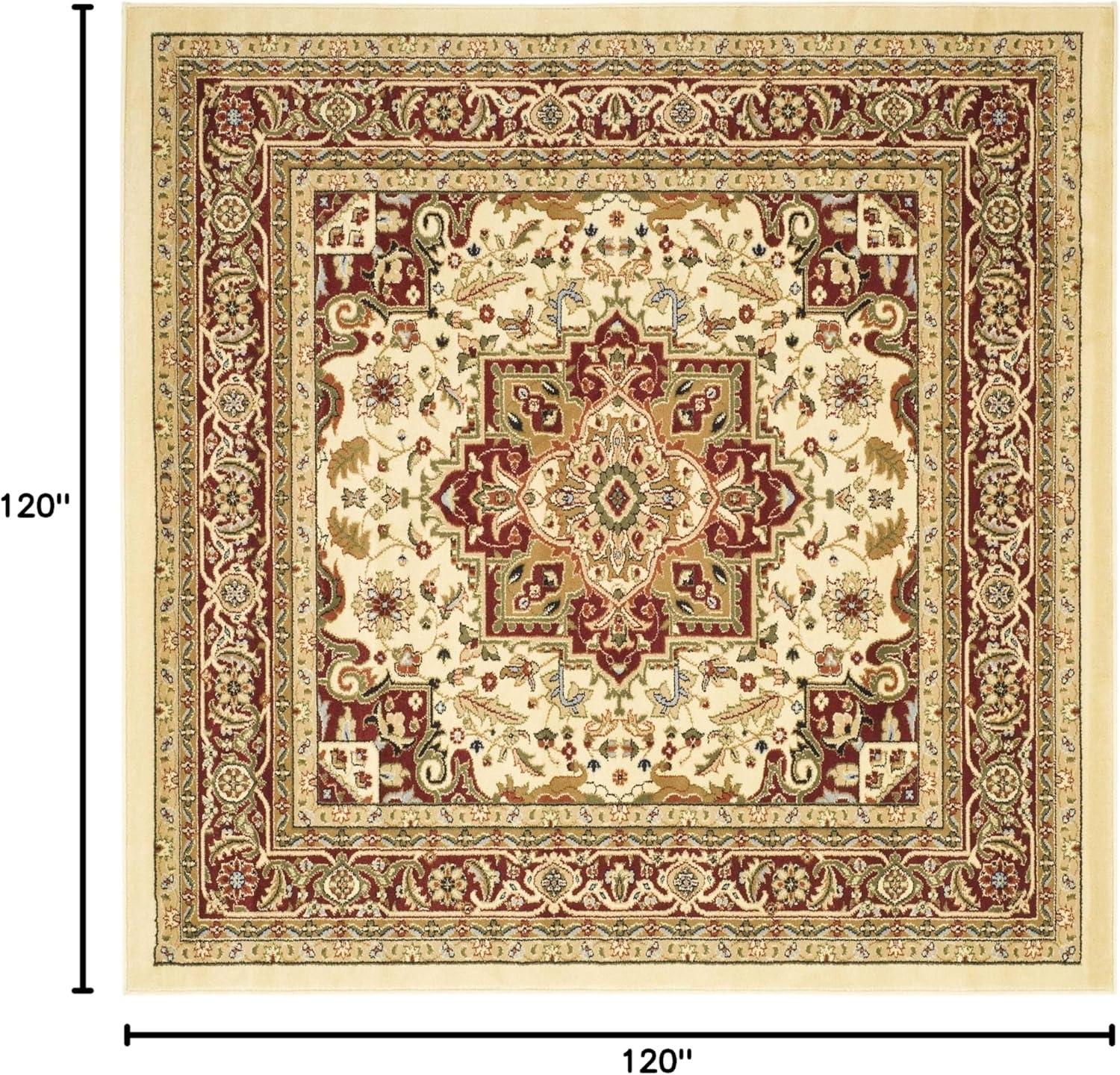 image:imageSAFAVIEH Lyndhurst Collection Area Rug 8 x 11 Ivory amp Red Traditional Oriental Design NonShedding amp Easy Care Ideal for High Traffic Areas in Living Room Bedroom LNH330AIvoryRed
