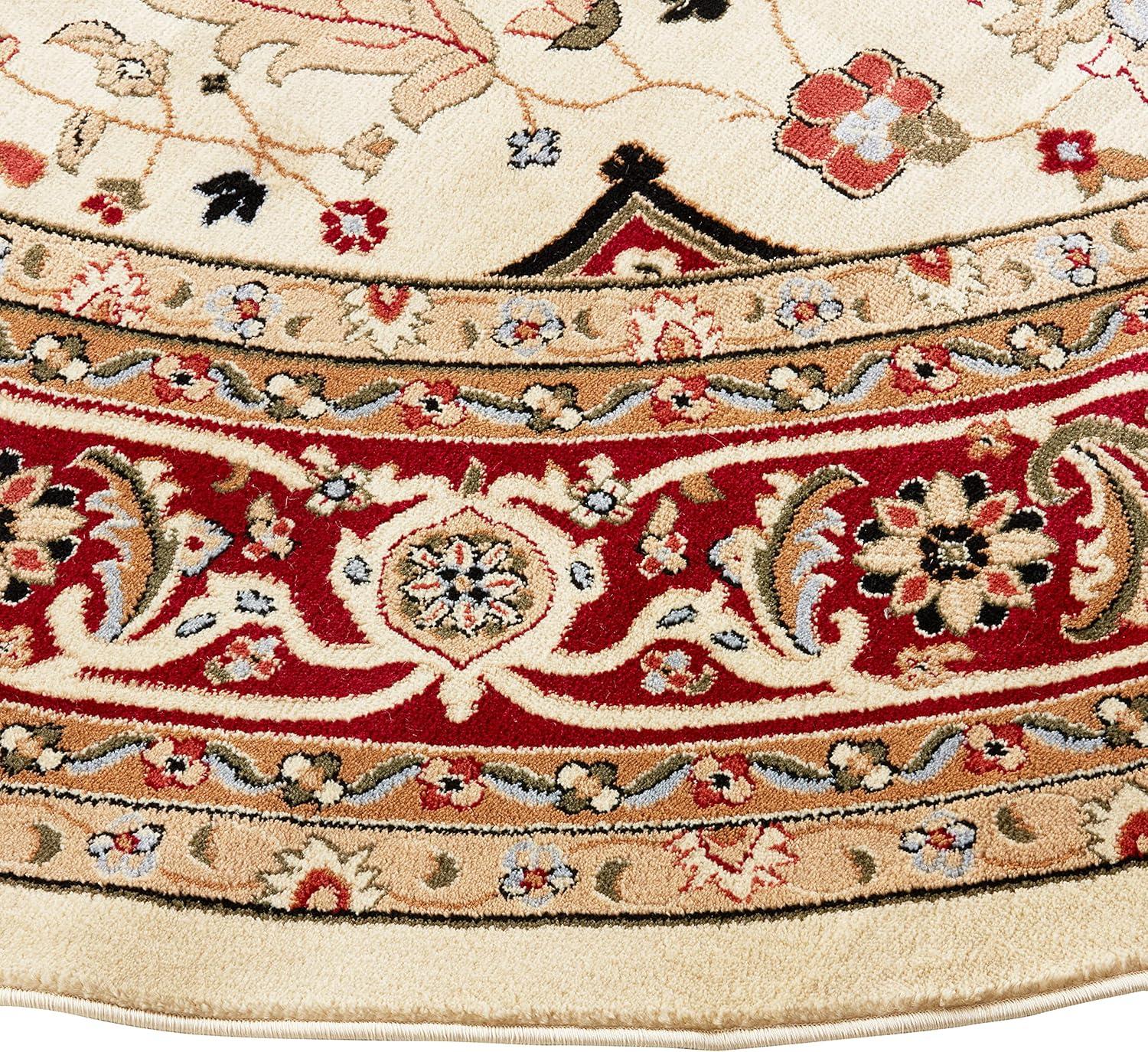 image:imageSAFAVIEH Lyndhurst Collection Area Rug 8 x 11 Ivory amp Red Traditional Oriental Design NonShedding amp Easy Care Ideal for High Traffic Areas in Living Room Bedroom LNH330AIvoryRed