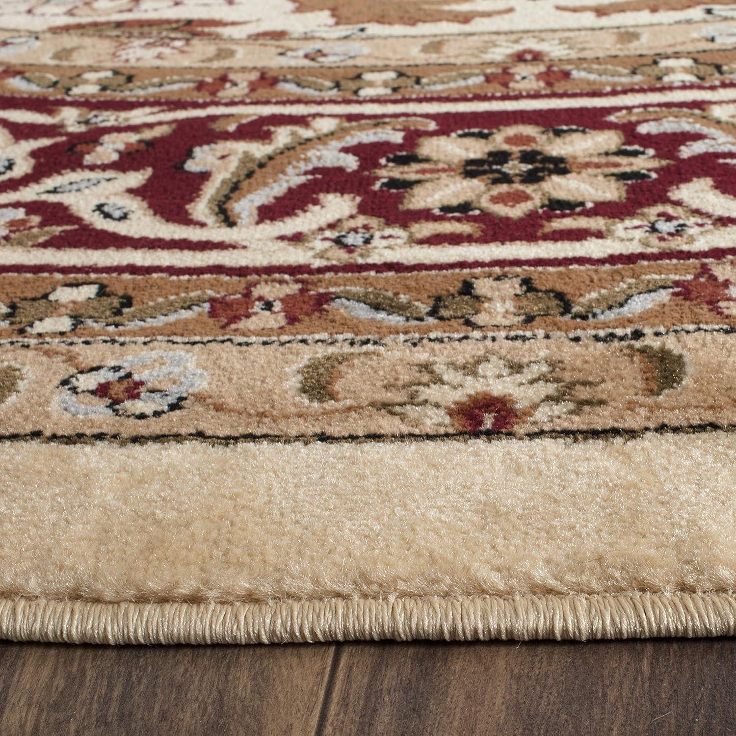 image:imageSAFAVIEH Lyndhurst Collection Area Rug 8 x 11 Ivory amp Red Traditional Oriental Design NonShedding amp Easy Care Ideal for High Traffic Areas in Living Room Bedroom LNH330AIvoryRed