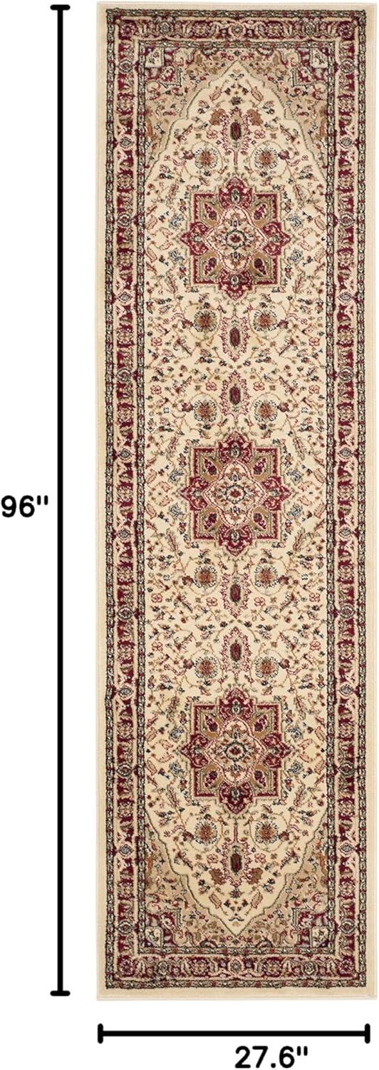 image:imageSAFAVIEH Lyndhurst Collection Area Rug 8 x 11 Ivory amp Red Traditional Oriental Design NonShedding amp Easy Care Ideal for High Traffic Areas in Living Room Bedroom LNH330AIvoryRed