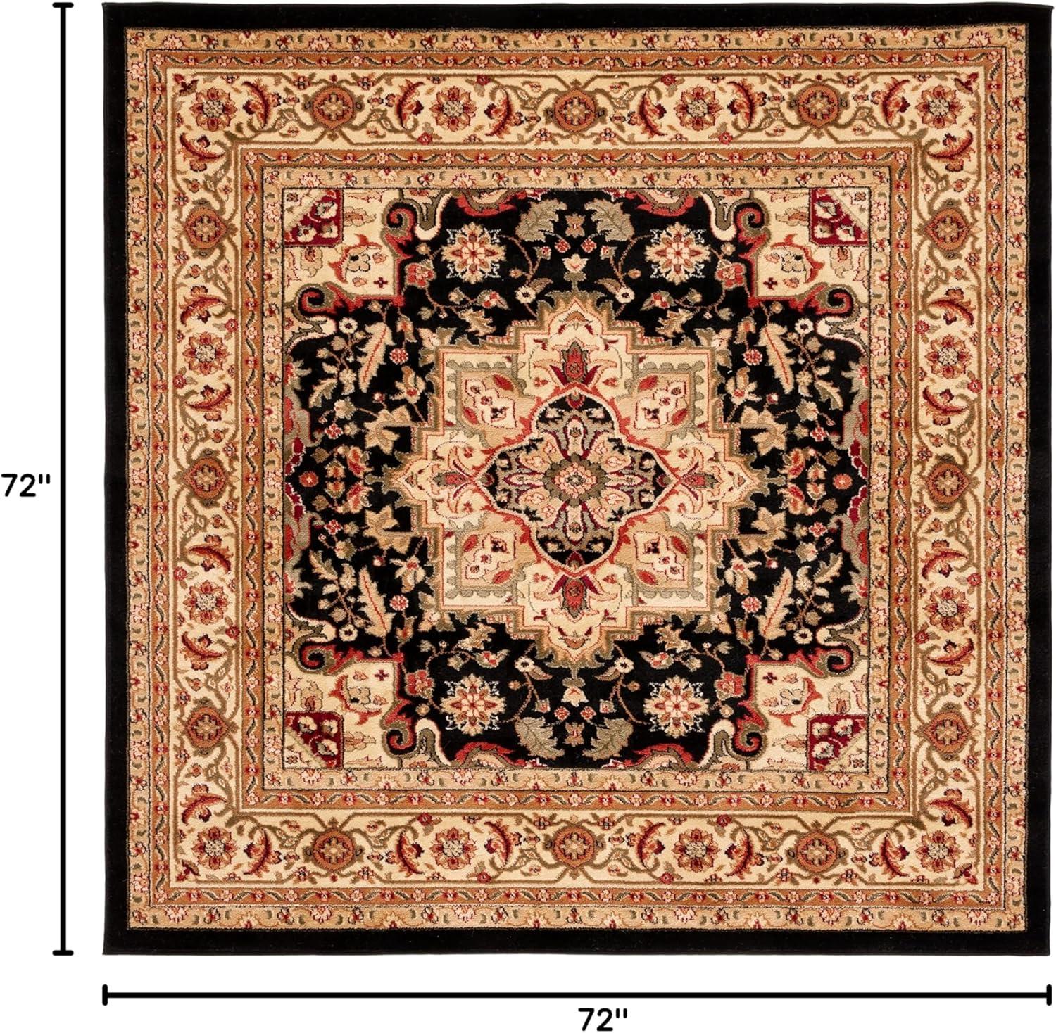 image:imageSAFAVIEH Lyndhurst Collection Area Rug 8 x 11 Ivory amp Red Traditional Oriental Design NonShedding amp Easy Care Ideal for High Traffic Areas in Living Room Bedroom LNH330ABlackBeige