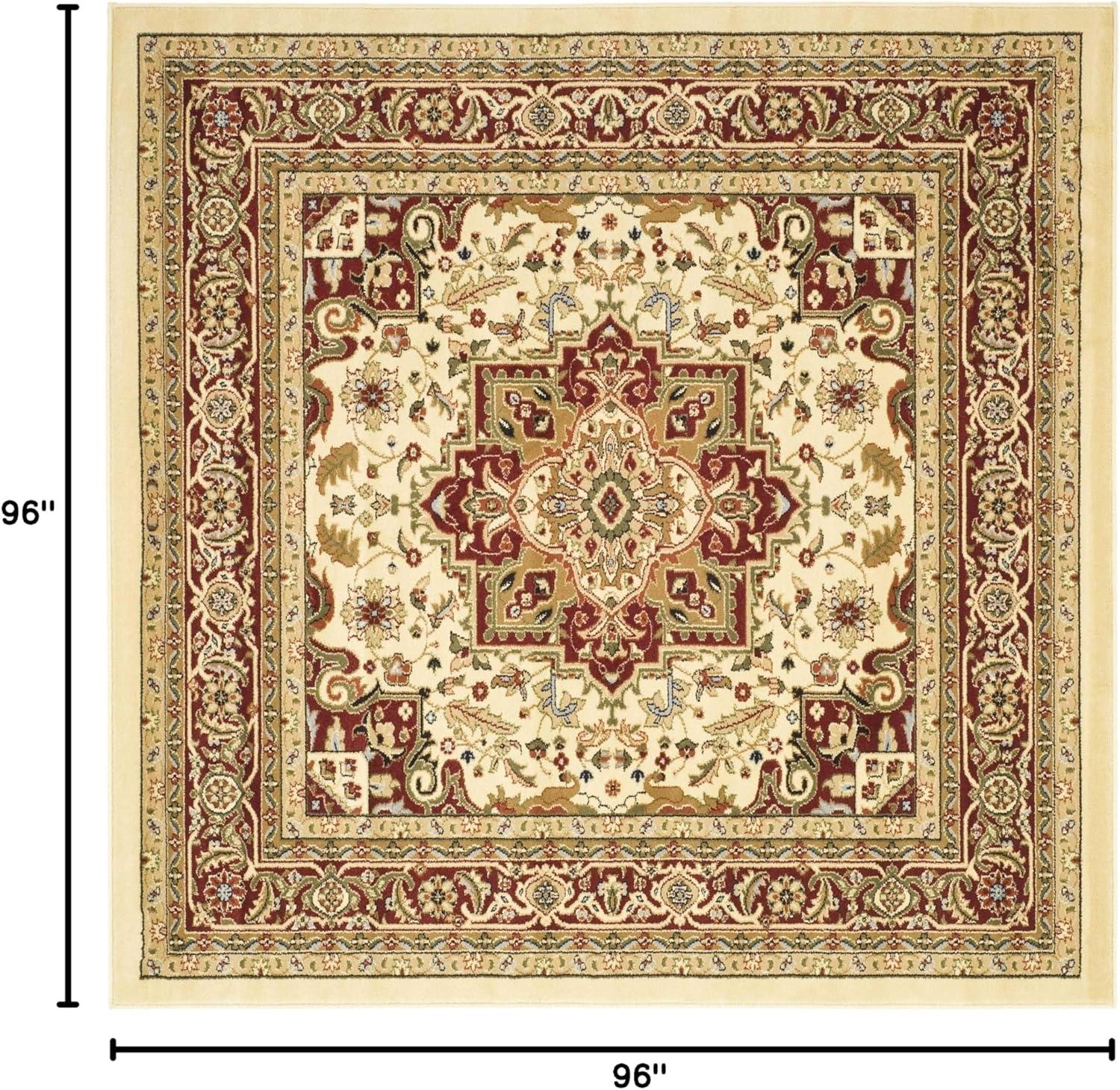 image:imageSAFAVIEH Lyndhurst Collection Area Rug 8 x 11 Ivory amp Red Traditional Oriental Design NonShedding amp Easy Care Ideal for High Traffic Areas in Living Room Bedroom LNH330AIvoryRed