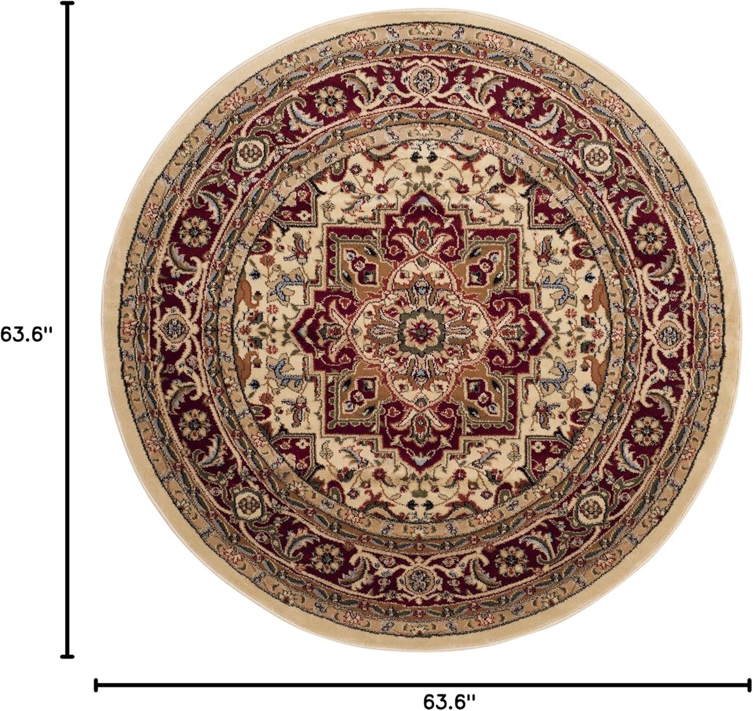 image:imageSAFAVIEH Lyndhurst Collection Area Rug 8 x 11 Ivory amp Red Traditional Oriental Design NonShedding amp Easy Care Ideal for High Traffic Areas in Living Room Bedroom LNH330AIvoryRed