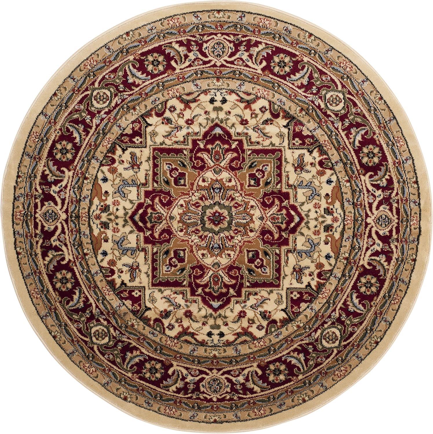 image:imageSAFAVIEH Lyndhurst Collection Area Rug 8 x 11 Ivory amp Red Traditional Oriental Design NonShedding amp Easy Care Ideal for High Traffic Areas in Living Room Bedroom LNH330AIvoryRed