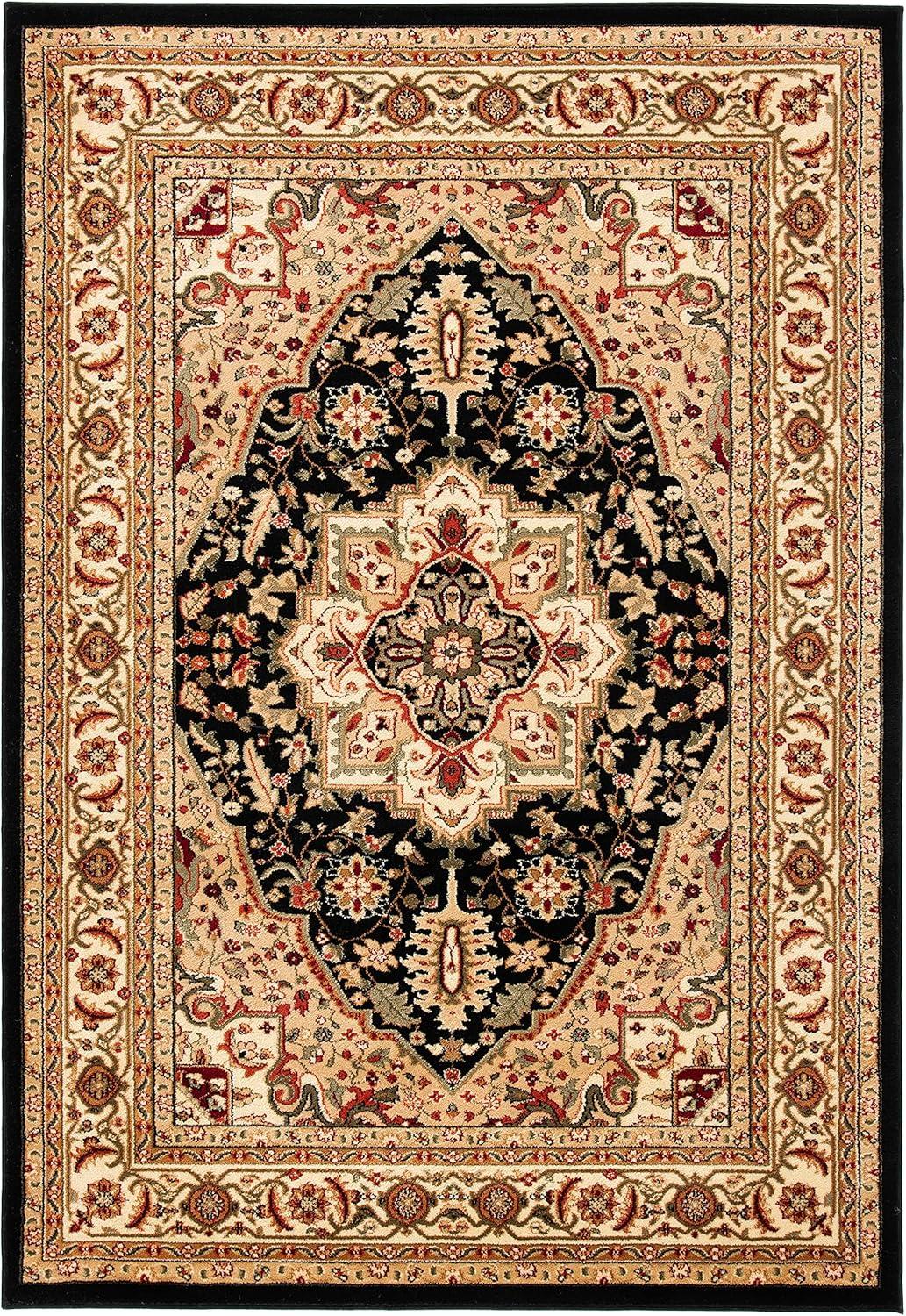 image:imageSAFAVIEH Lyndhurst Collection Area Rug 8 x 11 Ivory amp Red Traditional Oriental Design NonShedding amp Easy Care Ideal for High Traffic Areas in Living Room Bedroom LNH330ABlackBeige