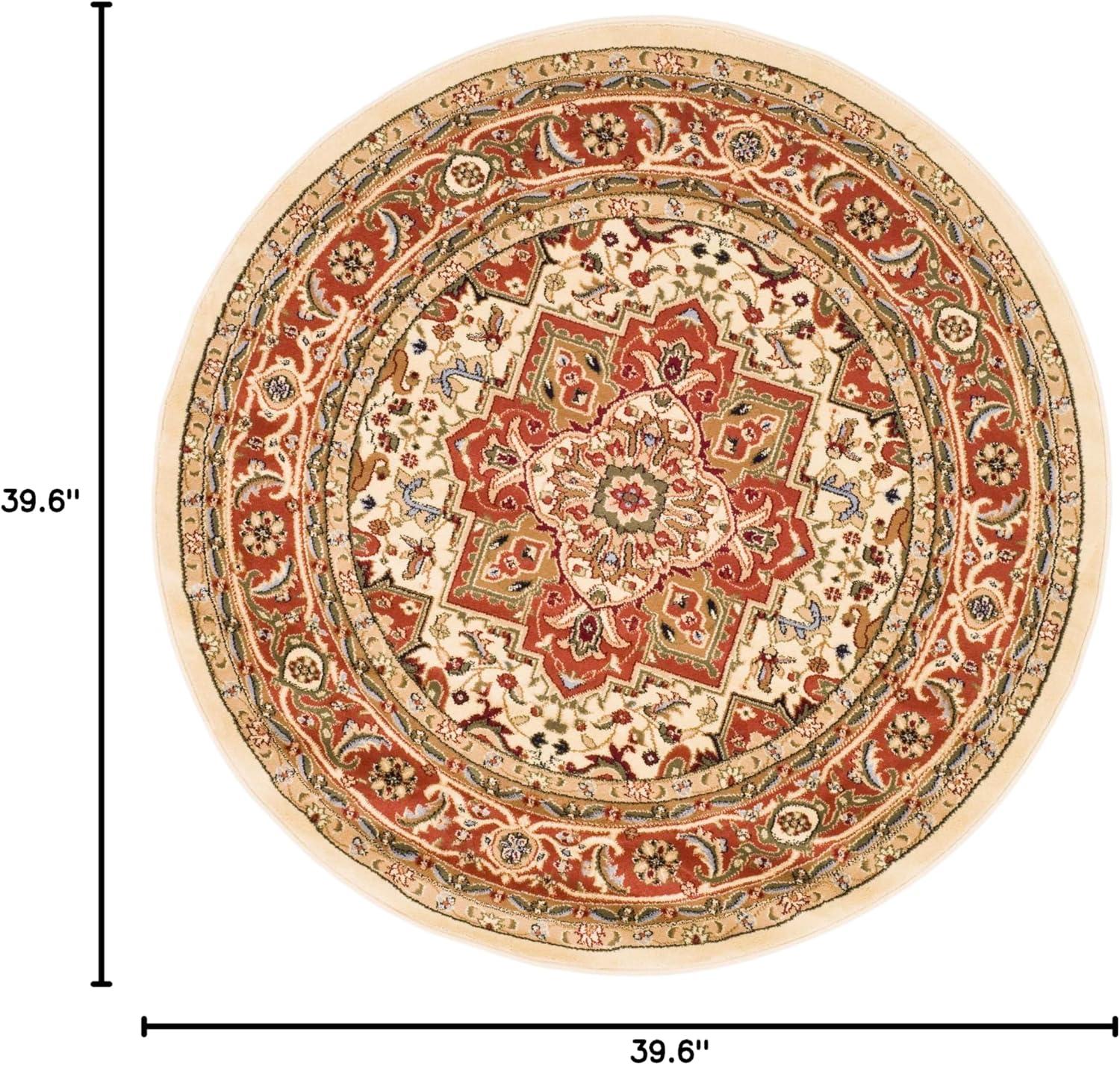 image:imageSAFAVIEH Lyndhurst Collection Area Rug 8 x 11 Ivory amp Red Traditional Oriental Design NonShedding amp Easy Care Ideal for High Traffic Areas in Living Room Bedroom LNH330AIvoryRust