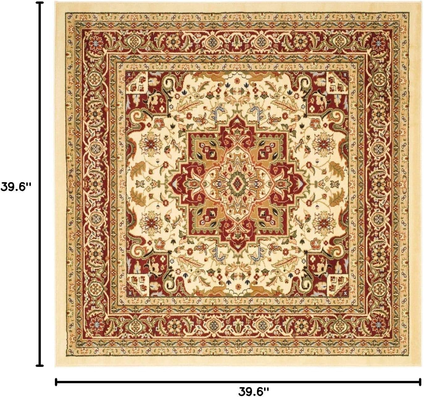 image:imageSAFAVIEH Lyndhurst Collection Area Rug 8 x 11 Ivory amp Red Traditional Oriental Design NonShedding amp Easy Care Ideal for High Traffic Areas in Living Room Bedroom LNH330AIvoryRed