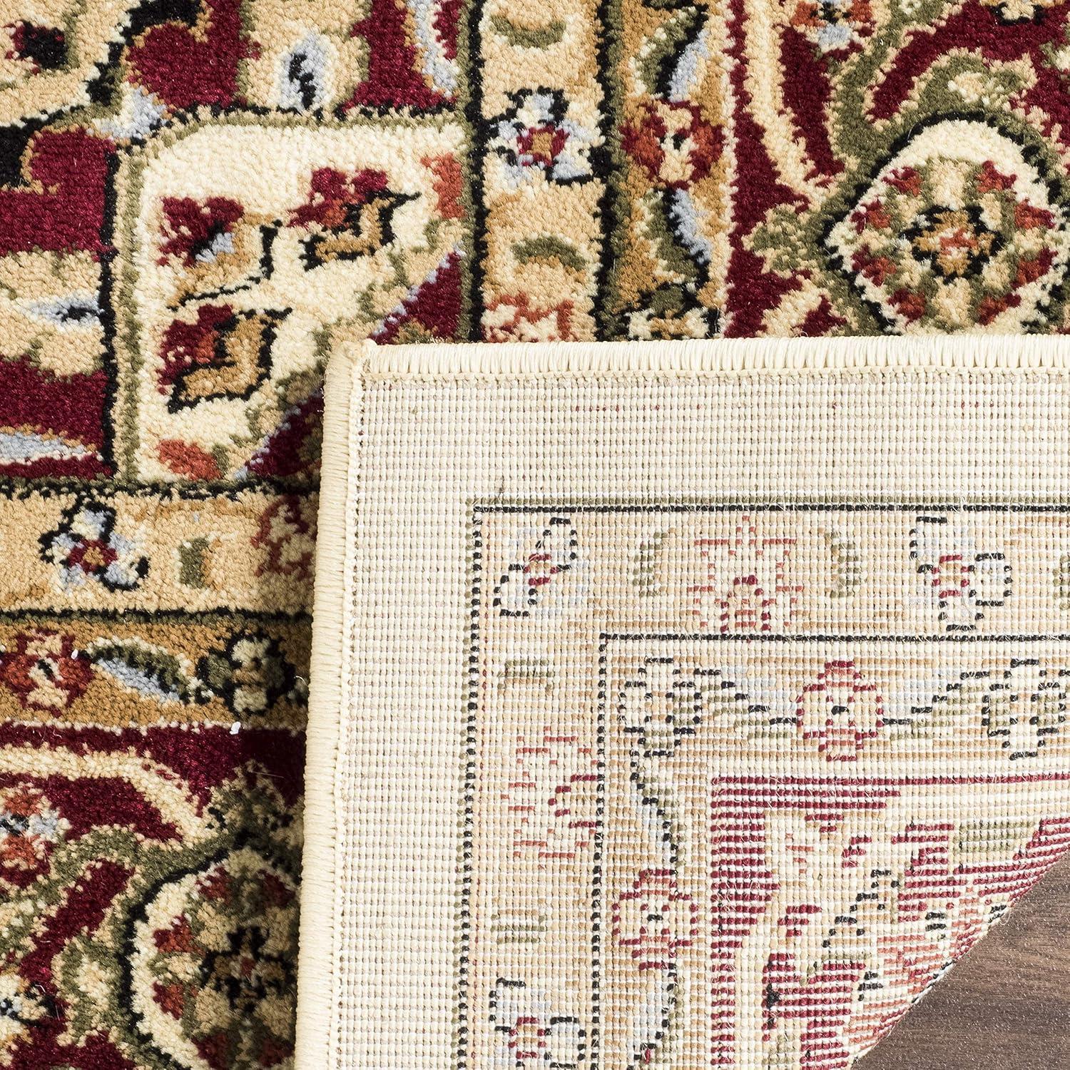 image:imageSAFAVIEH Lyndhurst Collection Area Rug 8 x 11 Ivory amp Red Traditional Oriental Design NonShedding amp Easy Care Ideal for High Traffic Areas in Living Room Bedroom LNH330AIvoryRed
