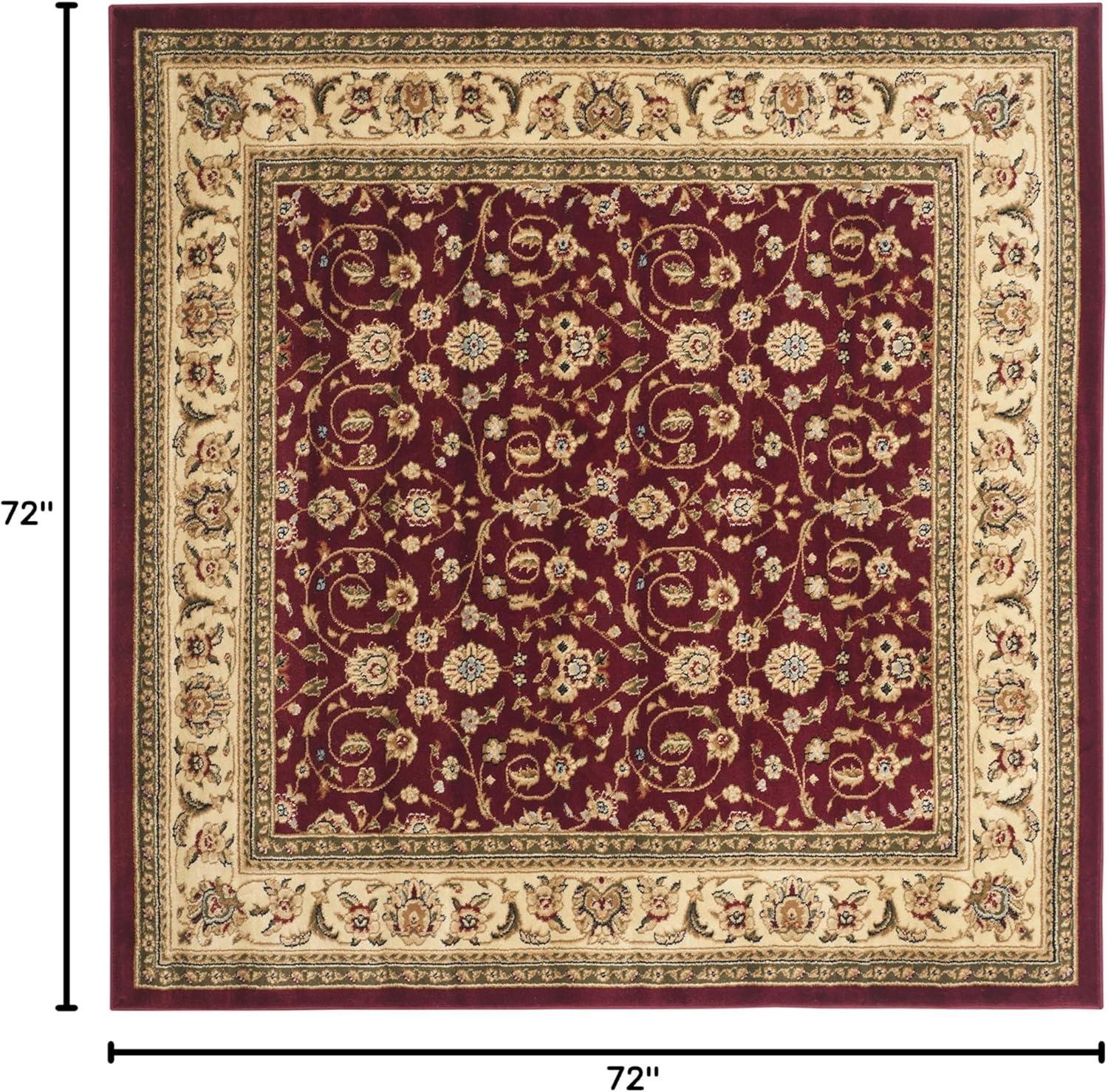 image:imageSAFAVIEH Lyndhurst Collection Area Rug 8 x 11 Red amp Ivory Traditional Oriental Design NonShedding amp Easy Care Ideal for High Traffic Areas in Living Room Bedroom LNH312ARedIvory