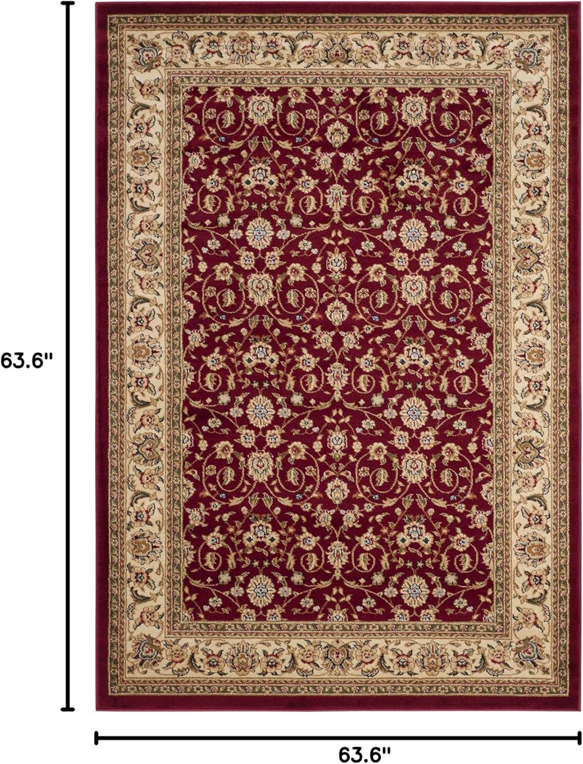 image:imageSAFAVIEH Lyndhurst Collection Area Rug 8 x 11 Red amp Ivory Traditional Oriental Design NonShedding amp Easy Care Ideal for High Traffic Areas in Living Room Bedroom LNH312ARedIvory