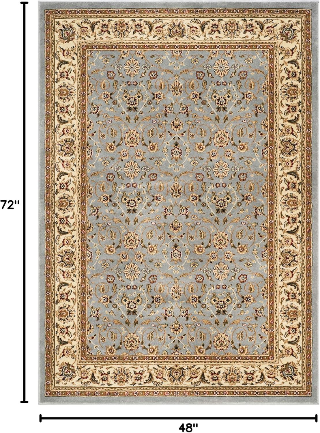 image:imageSAFAVIEH Lyndhurst Collection Area Rug 8 x 11 Red amp Ivory Traditional Oriental Design NonShedding amp Easy Care Ideal for High Traffic Areas in Living Room Bedroom LNH312ALight Blue Ivory