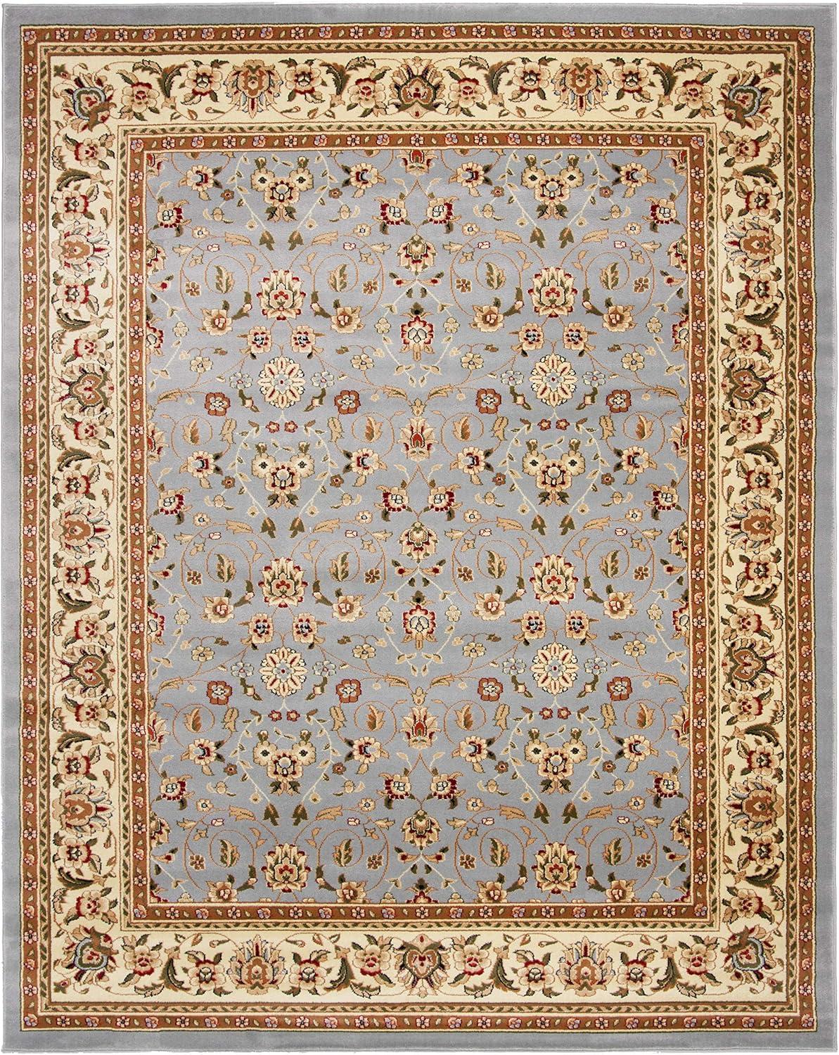 image:imageSAFAVIEH Lyndhurst Collection Area Rug 8 x 11 Red amp Ivory Traditional Oriental Design NonShedding amp Easy Care Ideal for High Traffic Areas in Living Room Bedroom LNH312ALight Blue Ivory