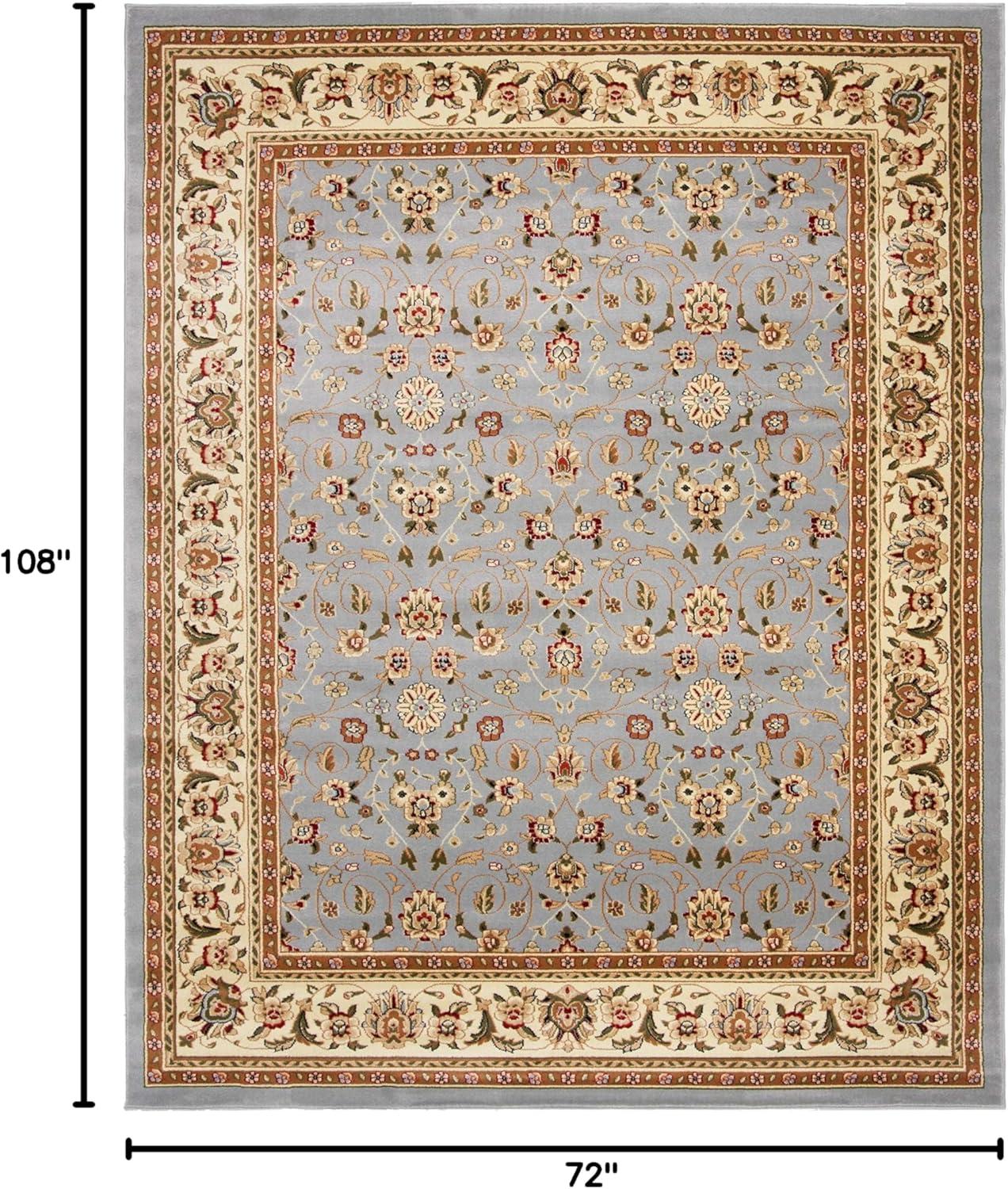 image:imageSAFAVIEH Lyndhurst Collection Area Rug 8 x 11 Red amp Ivory Traditional Oriental Design NonShedding amp Easy Care Ideal for High Traffic Areas in Living Room Bedroom LNH312ALight Blue Ivory