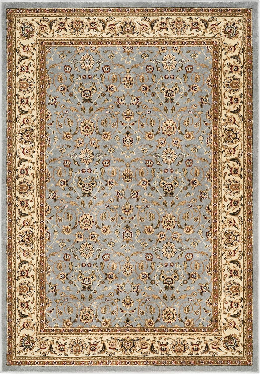 image:imageSAFAVIEH Lyndhurst Collection Area Rug 8 x 11 Red amp Ivory Traditional Oriental Design NonShedding amp Easy Care Ideal for High Traffic Areas in Living Room Bedroom LNH312ALight Blue Ivory