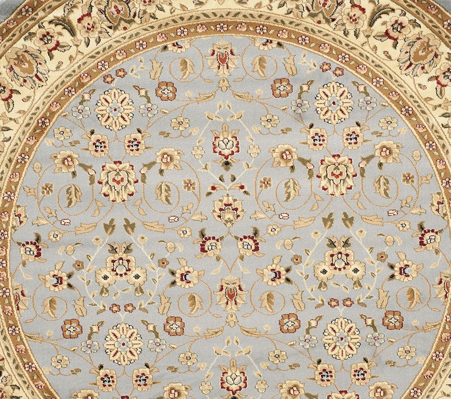 image:imageSAFAVIEH Lyndhurst Collection Area Rug 8 x 11 Red amp Ivory Traditional Oriental Design NonShedding amp Easy Care Ideal for High Traffic Areas in Living Room Bedroom LNH312ALight Blue Ivory
