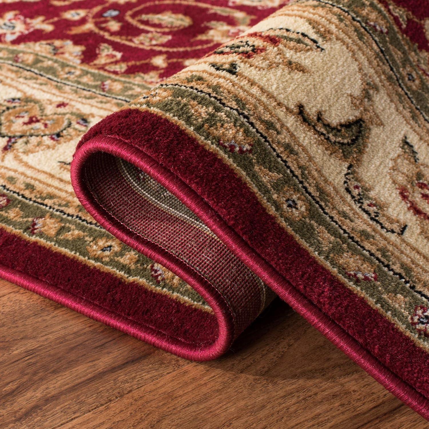image:imageSAFAVIEH Lyndhurst Collection Area Rug 8 x 11 Red amp Ivory Traditional Oriental Design NonShedding amp Easy Care Ideal for High Traffic Areas in Living Room Bedroom LNH312ARedIvory