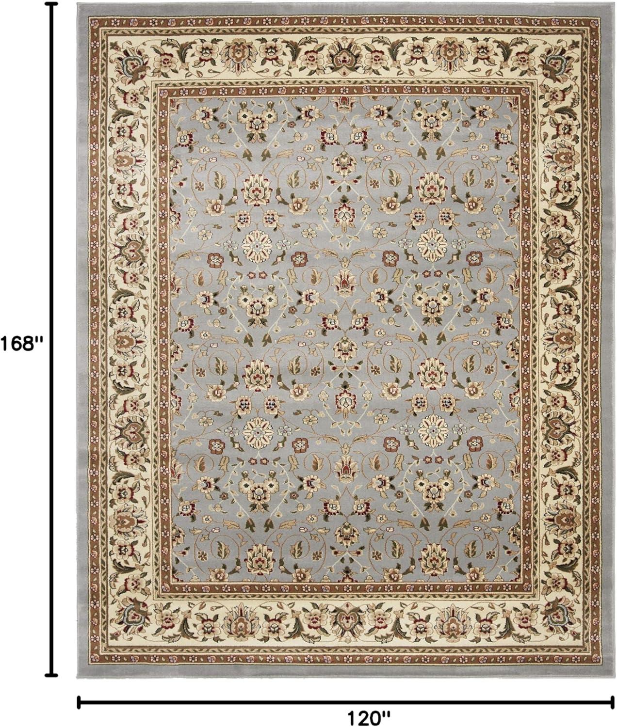 image:imageSAFAVIEH Lyndhurst Collection Area Rug 8 x 11 Red amp Ivory Traditional Oriental Design NonShedding amp Easy Care Ideal for High Traffic Areas in Living Room Bedroom LNH312ALight Blue Ivory