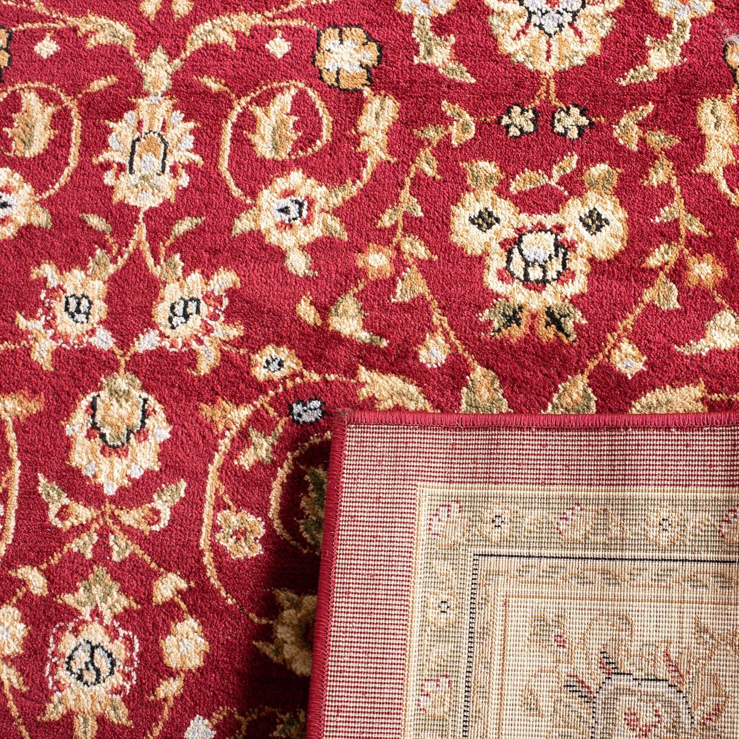 image:imageSAFAVIEH Lyndhurst Collection Area Rug 8 x 11 Red amp Ivory Traditional Oriental Design NonShedding amp Easy Care Ideal for High Traffic Areas in Living Room Bedroom LNH312ARedIvory