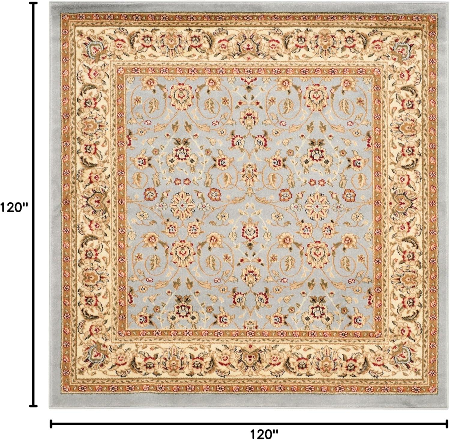 image:imageSAFAVIEH Lyndhurst Collection Area Rug 8 x 11 Red amp Ivory Traditional Oriental Design NonShedding amp Easy Care Ideal for High Traffic Areas in Living Room Bedroom LNH312ALight Blue Ivory