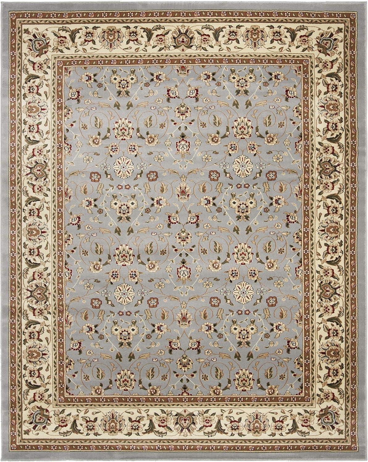 image:imageSAFAVIEH Lyndhurst Collection Area Rug 8 x 11 Red amp Ivory Traditional Oriental Design NonShedding amp Easy Care Ideal for High Traffic Areas in Living Room Bedroom LNH312ALight Blue Ivory