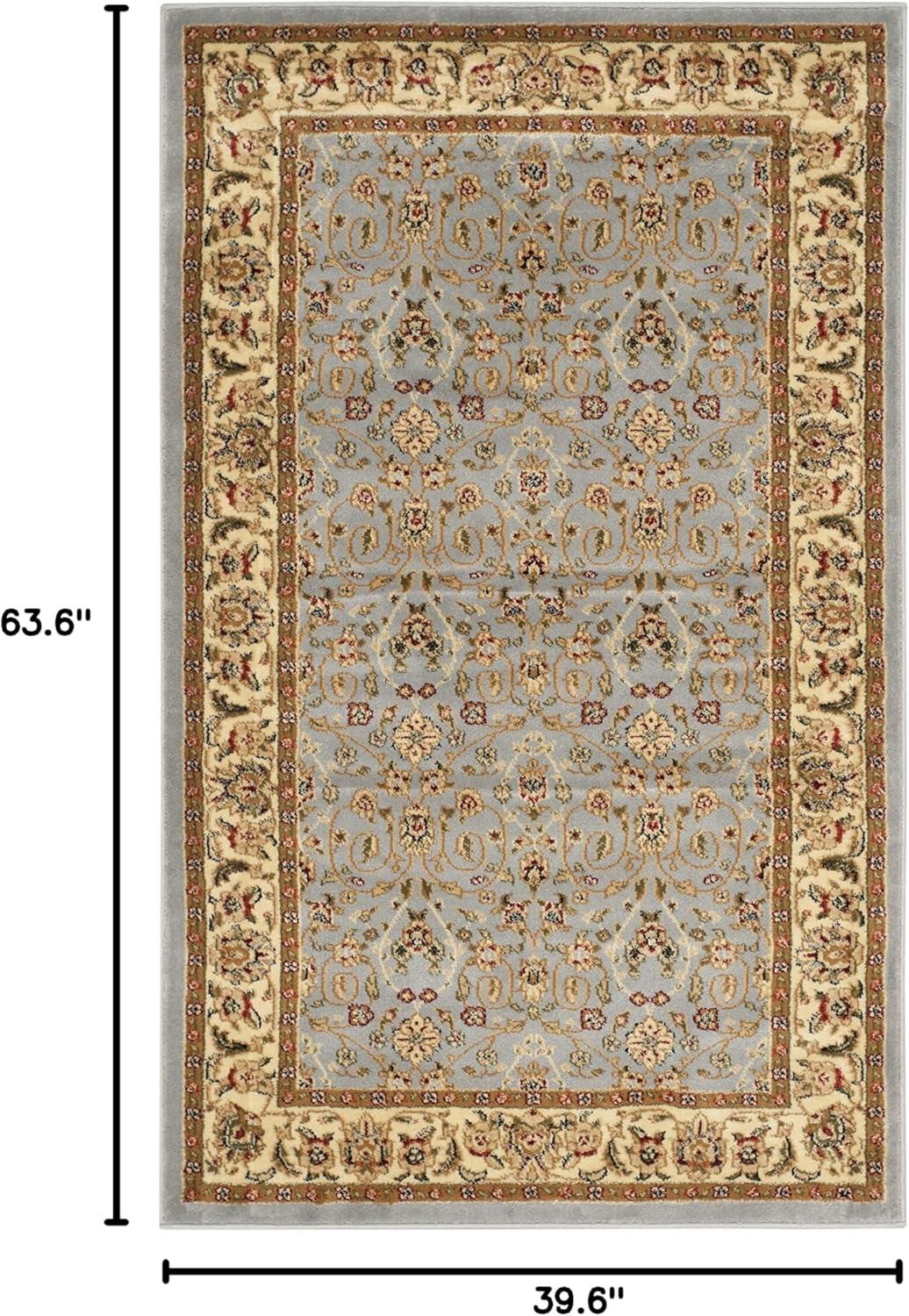 image:imageSAFAVIEH Lyndhurst Collection Area Rug 8 x 11 Red amp Ivory Traditional Oriental Design NonShedding amp Easy Care Ideal for High Traffic Areas in Living Room Bedroom LNH312ALight Blue Ivory