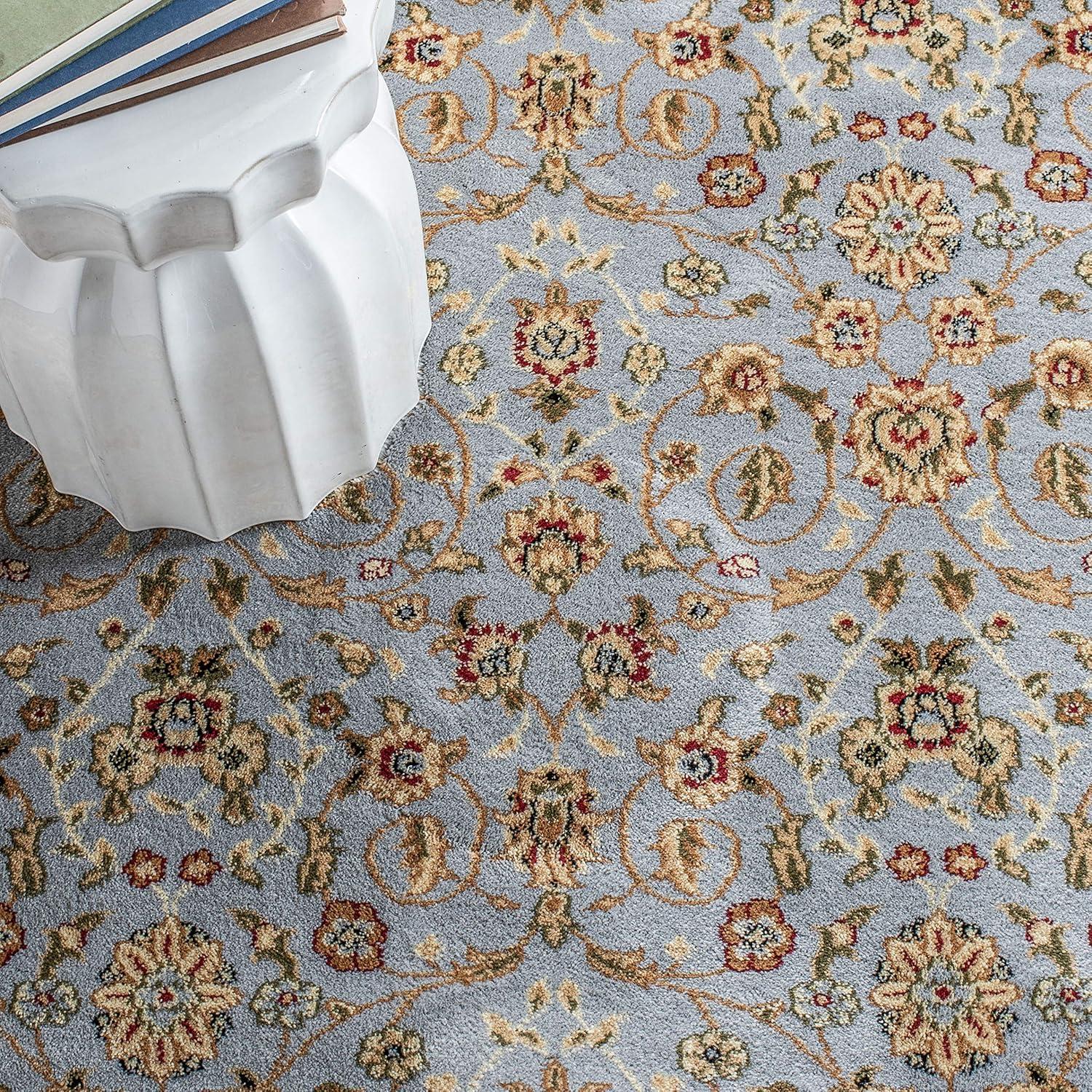 image:imageSAFAVIEH Lyndhurst Collection Area Rug 8 x 11 Red amp Ivory Traditional Oriental Design NonShedding amp Easy Care Ideal for High Traffic Areas in Living Room Bedroom LNH312ALight Blue Ivory