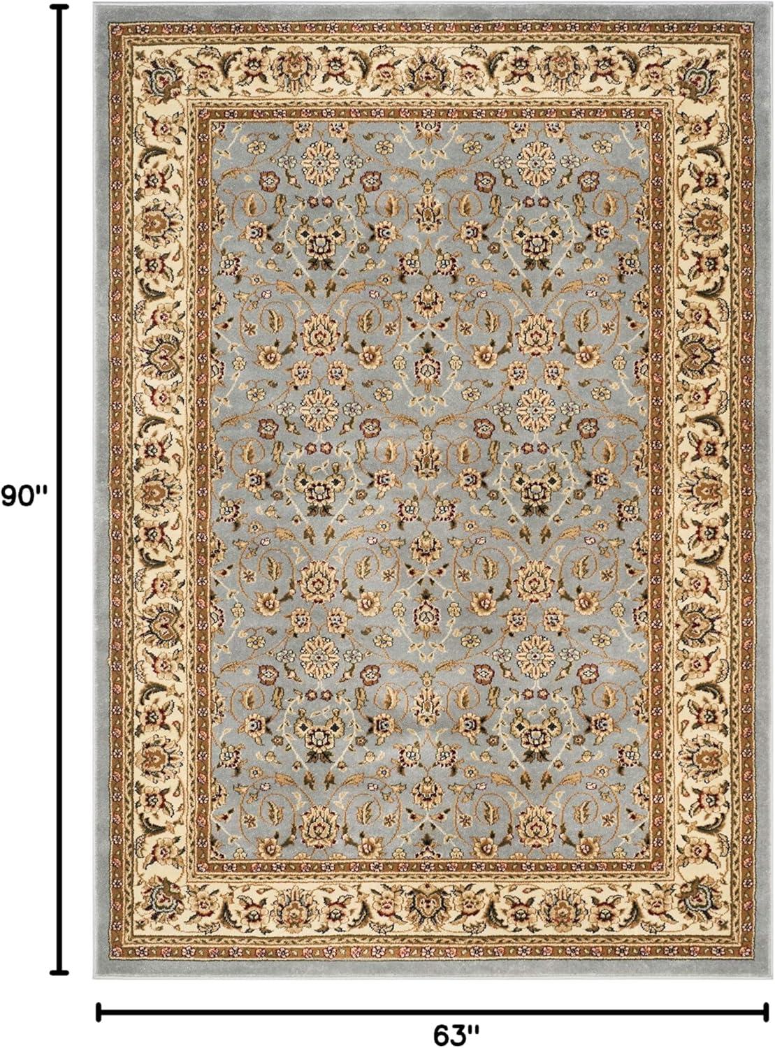 image:imageSAFAVIEH Lyndhurst Collection Area Rug 8 x 11 Red amp Ivory Traditional Oriental Design NonShedding amp Easy Care Ideal for High Traffic Areas in Living Room Bedroom LNH312ALight Blue Ivory