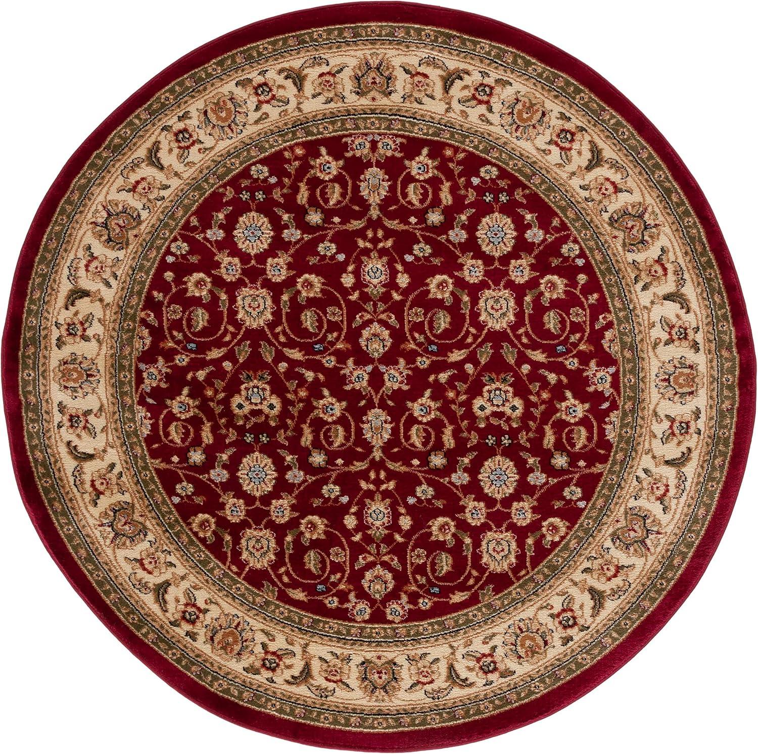 image:imageSAFAVIEH Lyndhurst Collection Area Rug 8 x 11 Red amp Ivory Traditional Oriental Design NonShedding amp Easy Care Ideal for High Traffic Areas in Living Room Bedroom LNH312ARedIvory