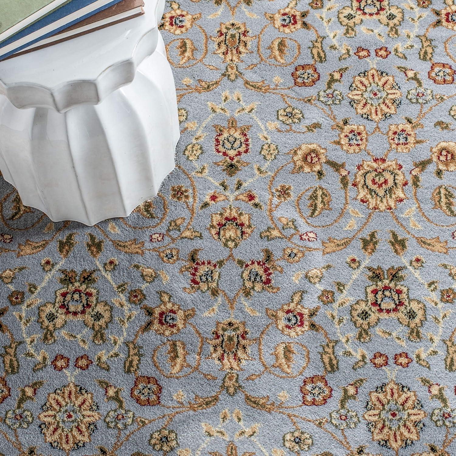 image:imageSAFAVIEH Lyndhurst Collection Area Rug 8 x 11 Red amp Ivory Traditional Oriental Design NonShedding amp Easy Care Ideal for High Traffic Areas in Living Room Bedroom LNH312ALight Blue Ivory