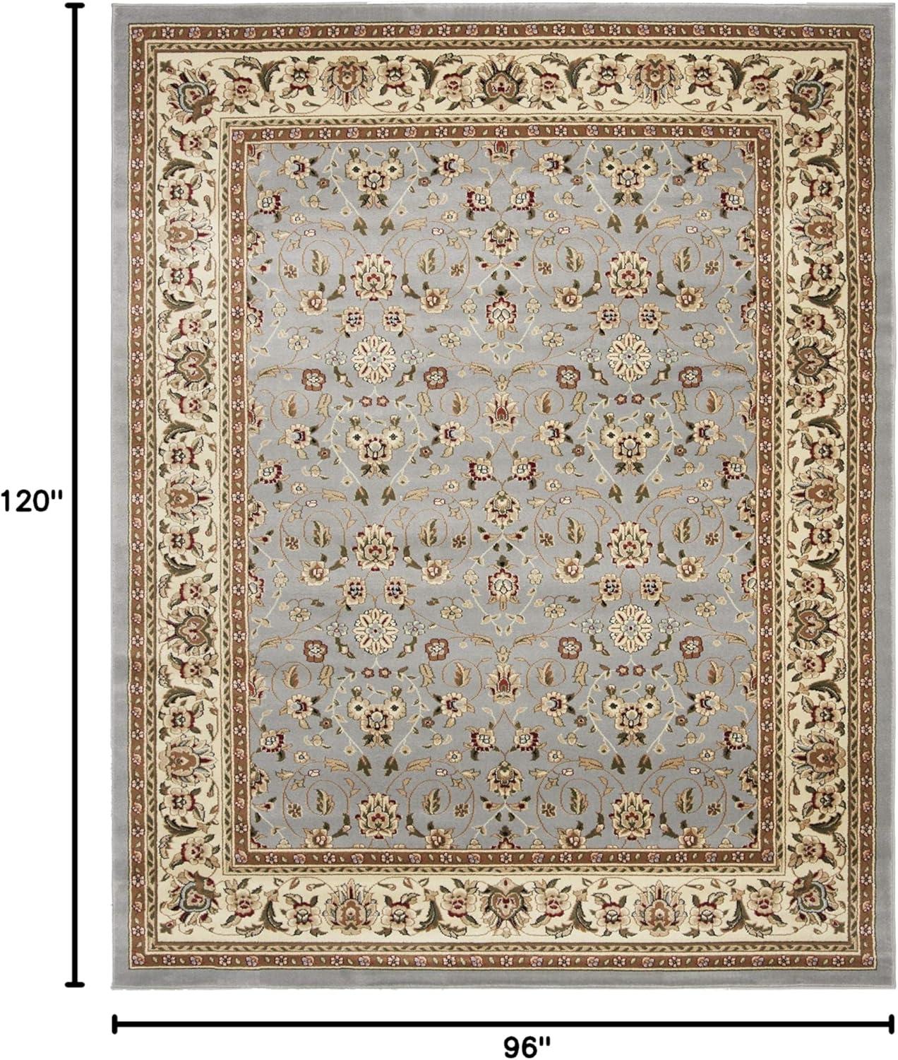 image:imageSAFAVIEH Lyndhurst Collection Area Rug 8 x 11 Red amp Ivory Traditional Oriental Design NonShedding amp Easy Care Ideal for High Traffic Areas in Living Room Bedroom LNH312ALight Blue Ivory