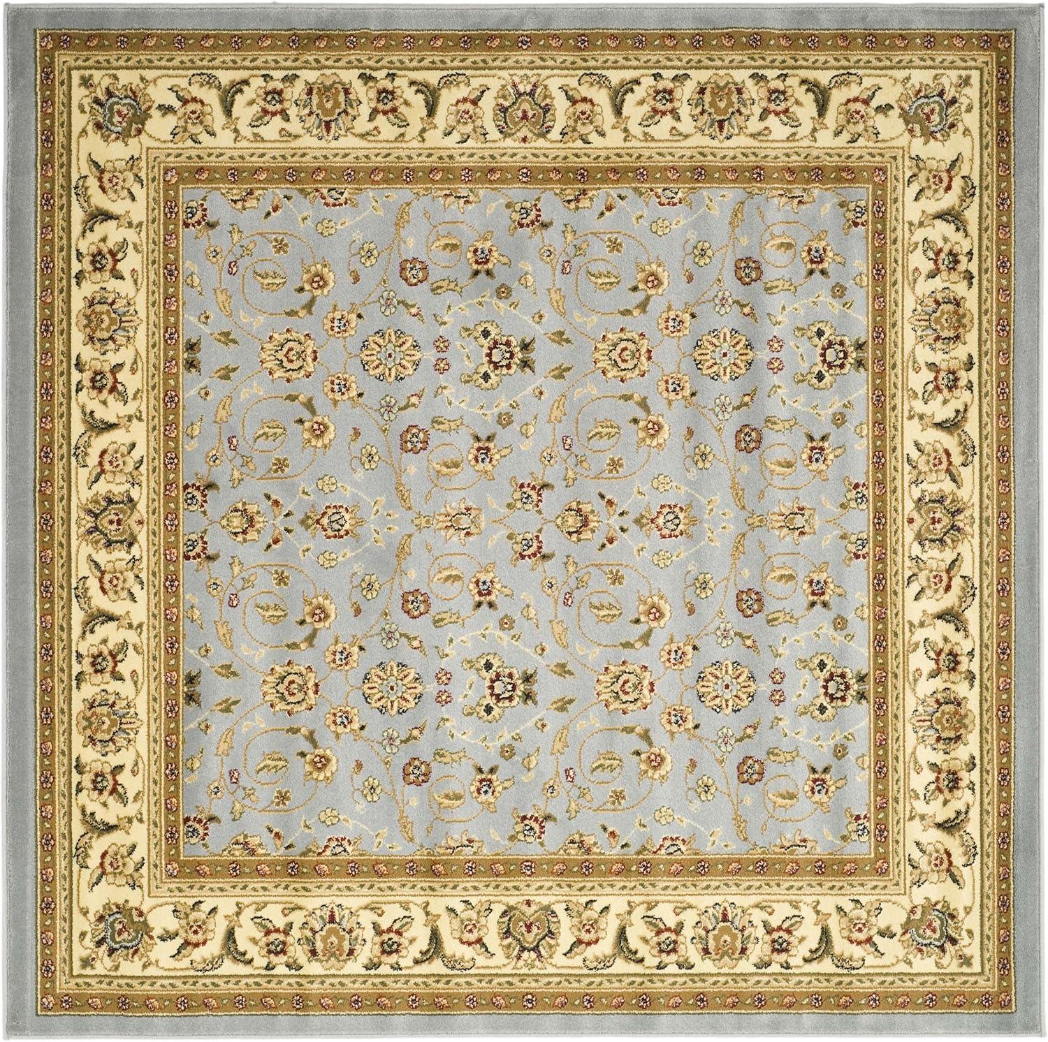image:imageSAFAVIEH Lyndhurst Collection Area Rug 8 x 11 Red amp Ivory Traditional Oriental Design NonShedding amp Easy Care Ideal for High Traffic Areas in Living Room Bedroom LNH312ALight Blue Ivory