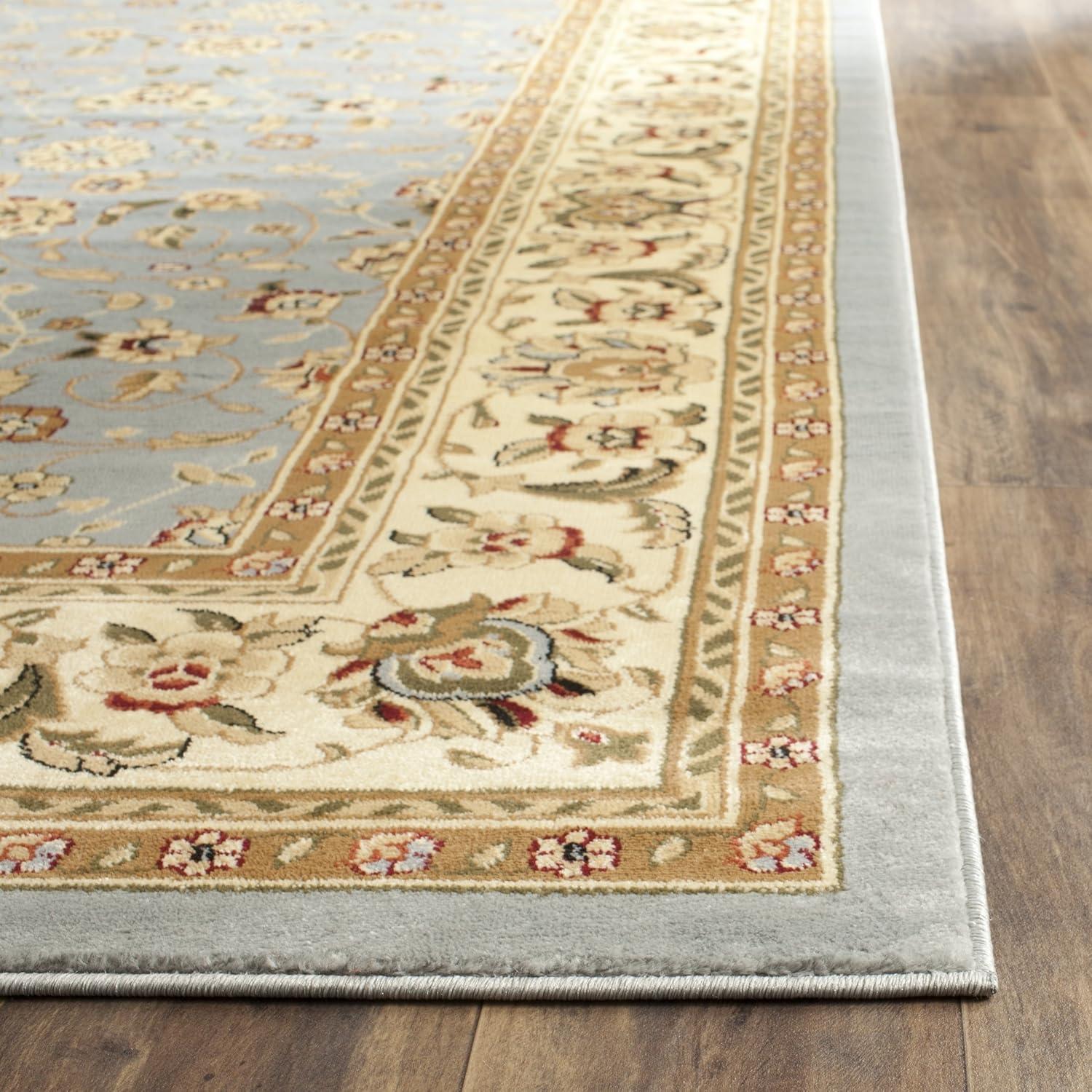 image:imageSAFAVIEH Lyndhurst Collection Area Rug 8 x 11 Red amp Ivory Traditional Oriental Design NonShedding amp Easy Care Ideal for High Traffic Areas in Living Room Bedroom LNH312ALight Blue Ivory