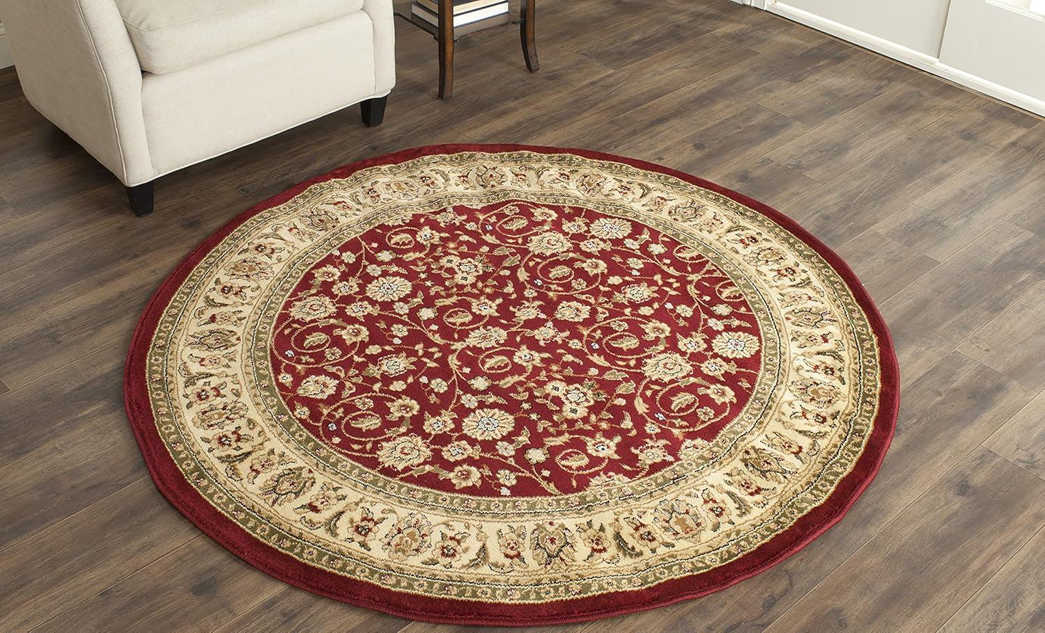 image:imageSAFAVIEH Lyndhurst Collection Area Rug 8 x 11 Red amp Ivory Traditional Oriental Design NonShedding amp Easy Care Ideal for High Traffic Areas in Living Room Bedroom LNH312ARedIvory