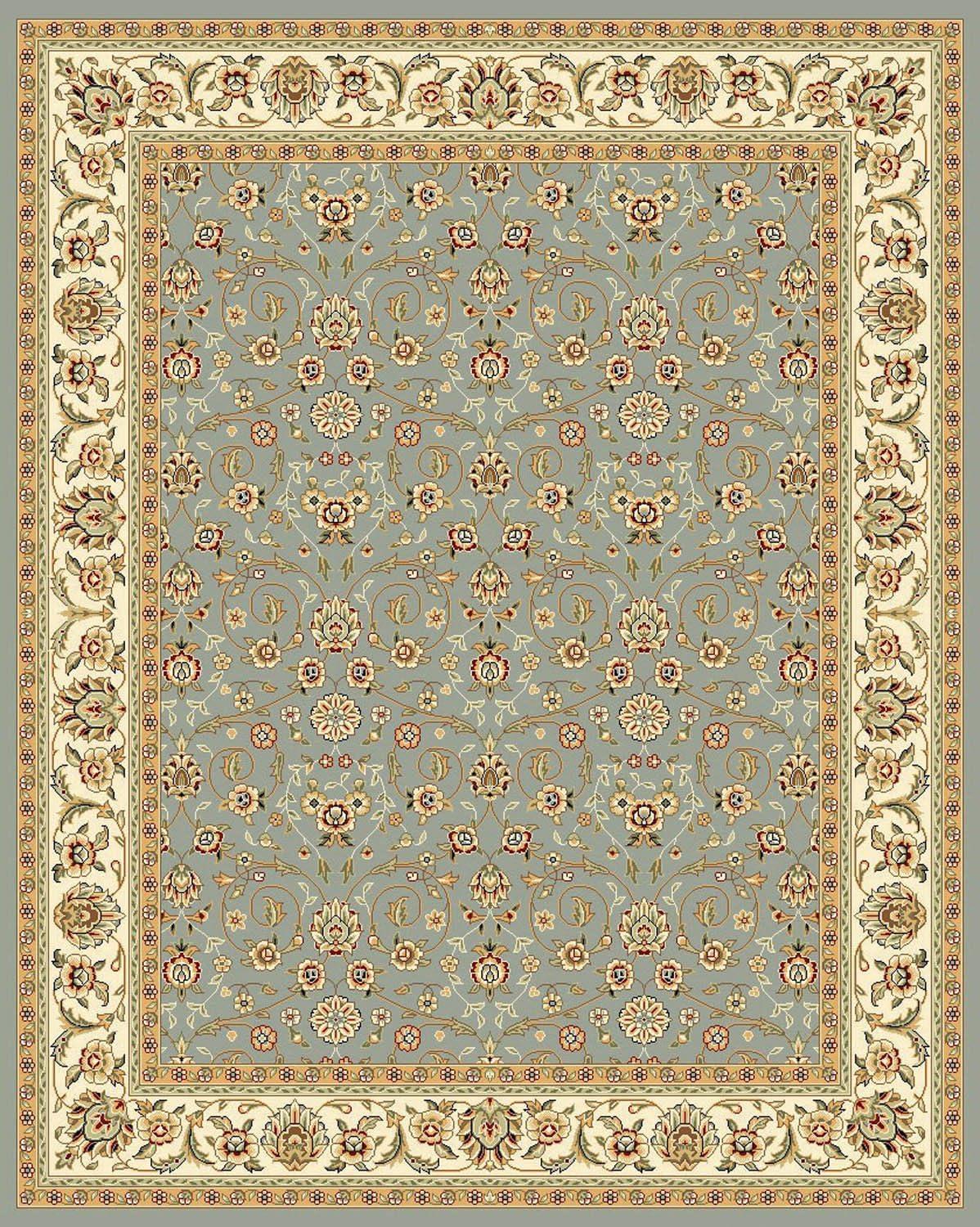 image:imageSAFAVIEH Lyndhurst Collection Area Rug 8 x 11 Red amp Ivory Traditional Oriental Design NonShedding amp Easy Care Ideal for High Traffic Areas in Living Room Bedroom LNH312ALight Blue Ivory