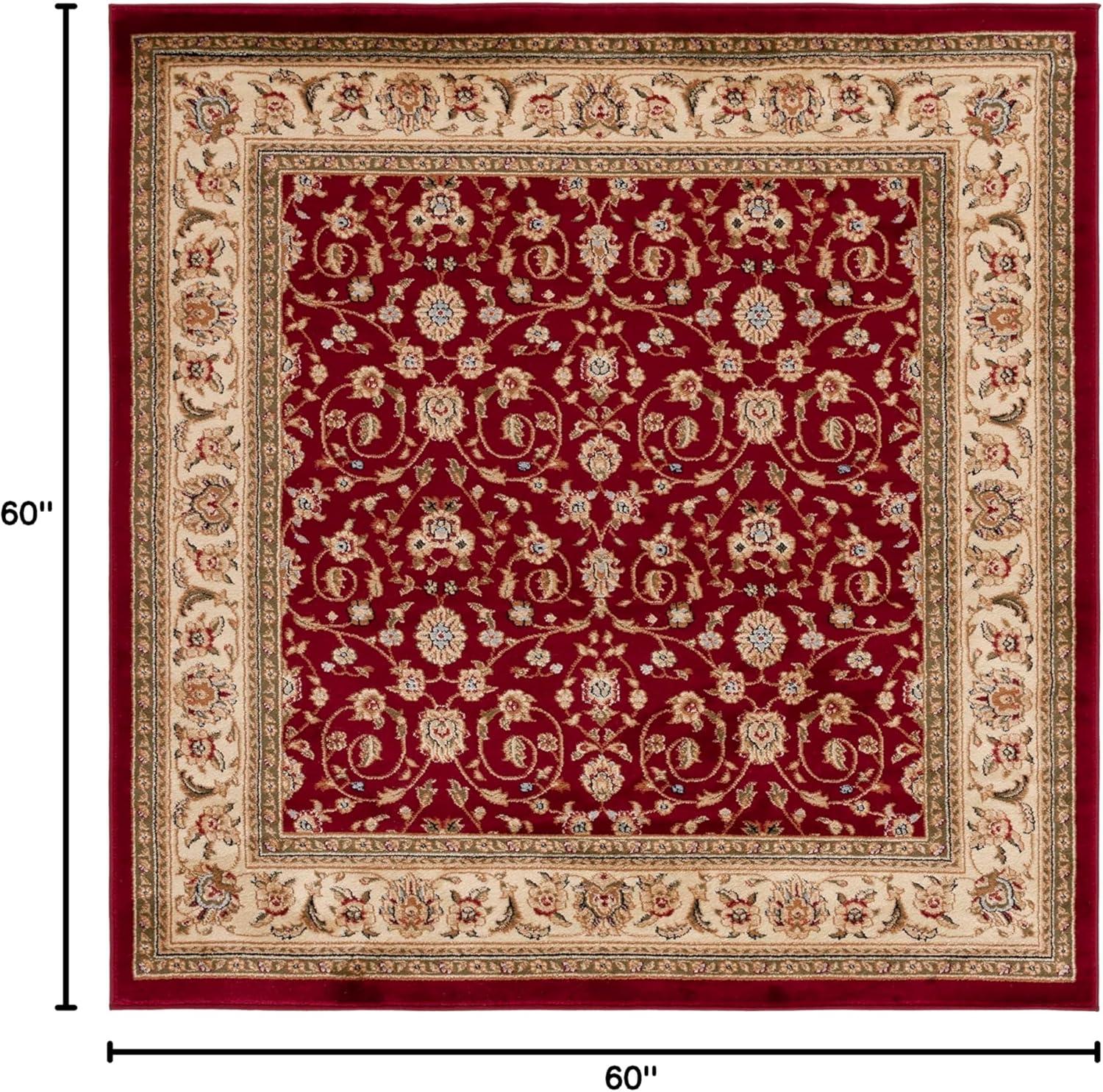 image:imageSAFAVIEH Lyndhurst Collection Area Rug 8 x 11 Red amp Ivory Traditional Oriental Design NonShedding amp Easy Care Ideal for High Traffic Areas in Living Room Bedroom LNH312ARedIvory