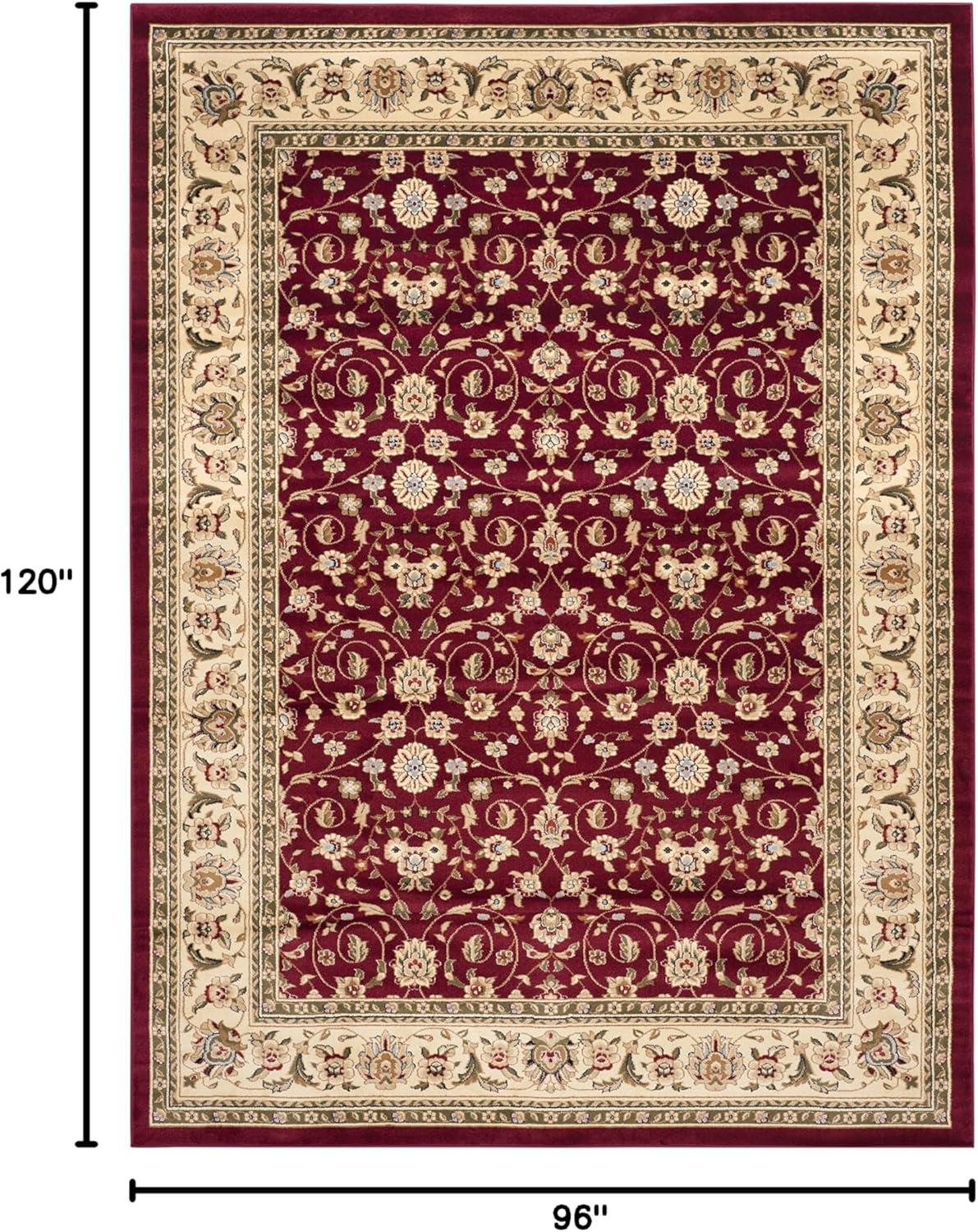 image:imageSAFAVIEH Lyndhurst Collection Area Rug 8 x 11 Red amp Ivory Traditional Oriental Design NonShedding amp Easy Care Ideal for High Traffic Areas in Living Room Bedroom LNH312ARedIvory