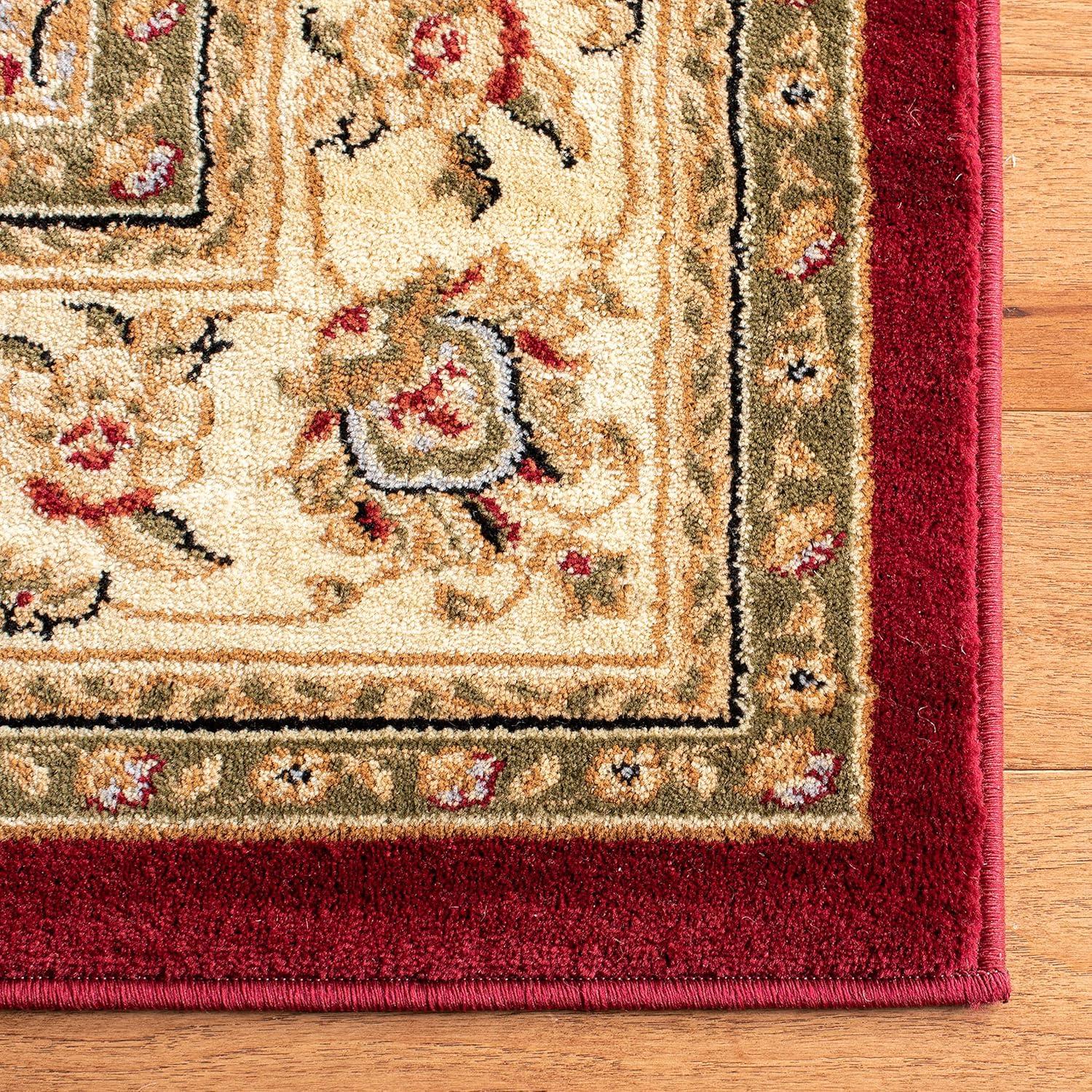 image:imageSAFAVIEH Lyndhurst Collection Area Rug 8 x 11 Red amp Ivory Traditional Oriental Design NonShedding amp Easy Care Ideal for High Traffic Areas in Living Room Bedroom LNH312ARedIvory