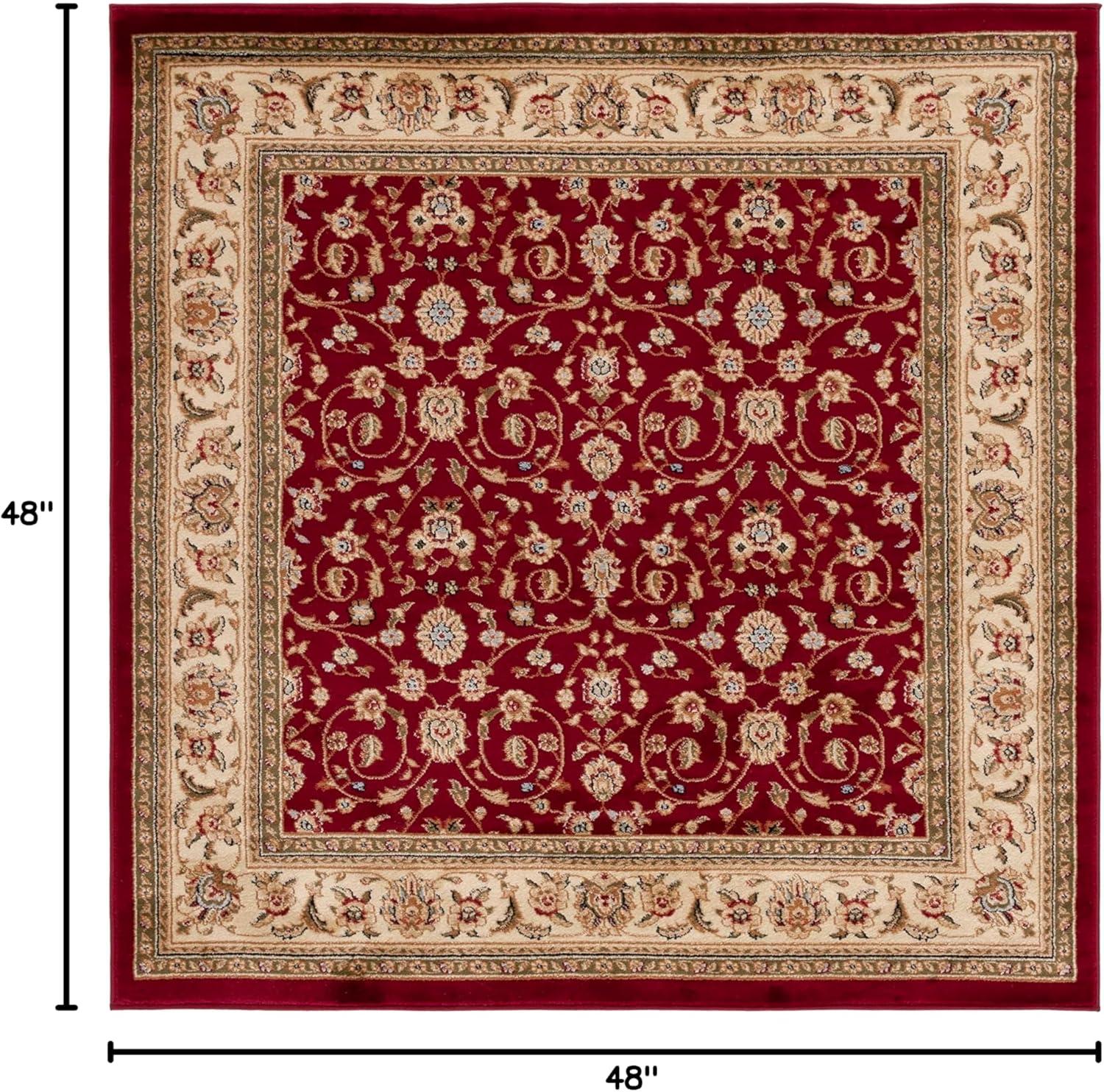 image:imageSAFAVIEH Lyndhurst Collection Area Rug 8 x 11 Red amp Ivory Traditional Oriental Design NonShedding amp Easy Care Ideal for High Traffic Areas in Living Room Bedroom LNH312ARedIvory